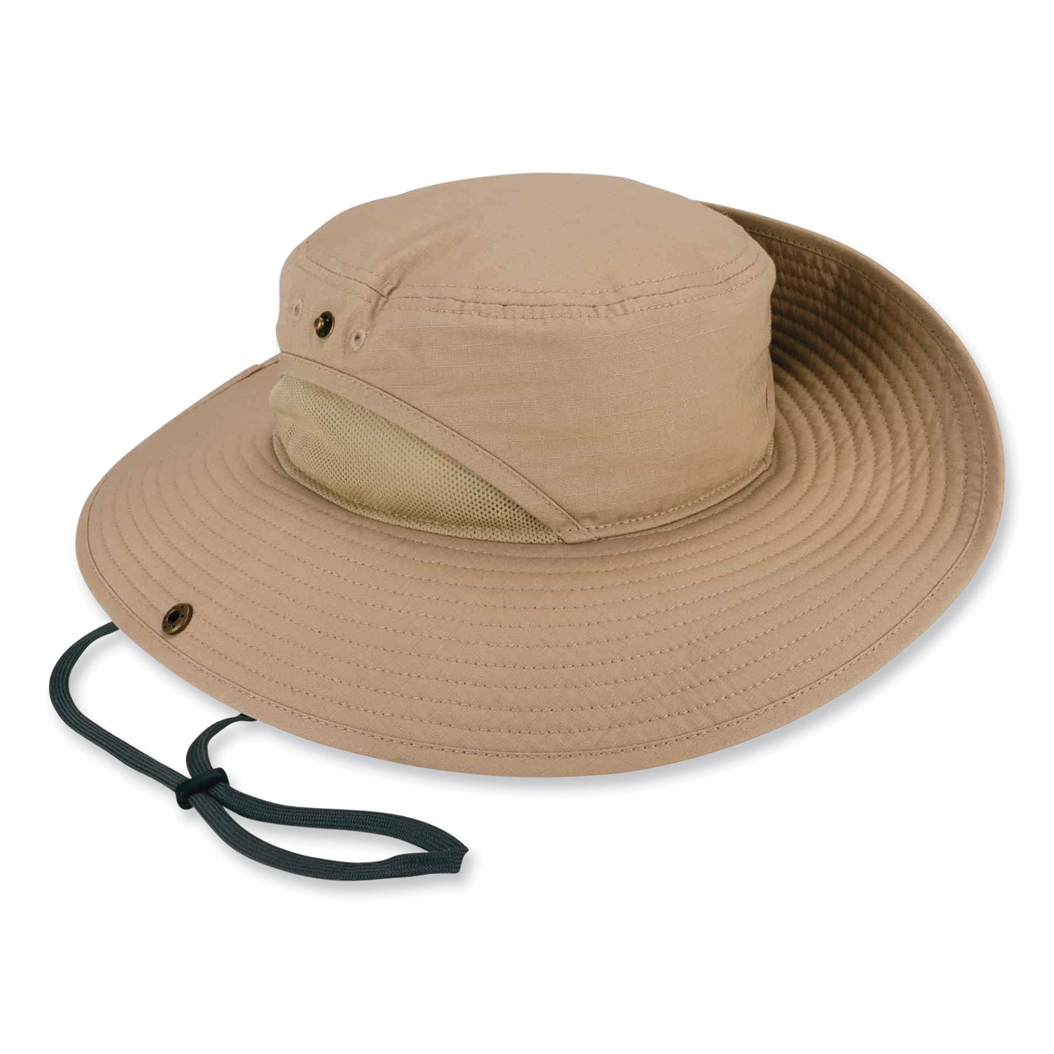Ergodyne 8936 Lightweight Ranger Hat, Small/Medium, Polyester, Khaki, 1 Each