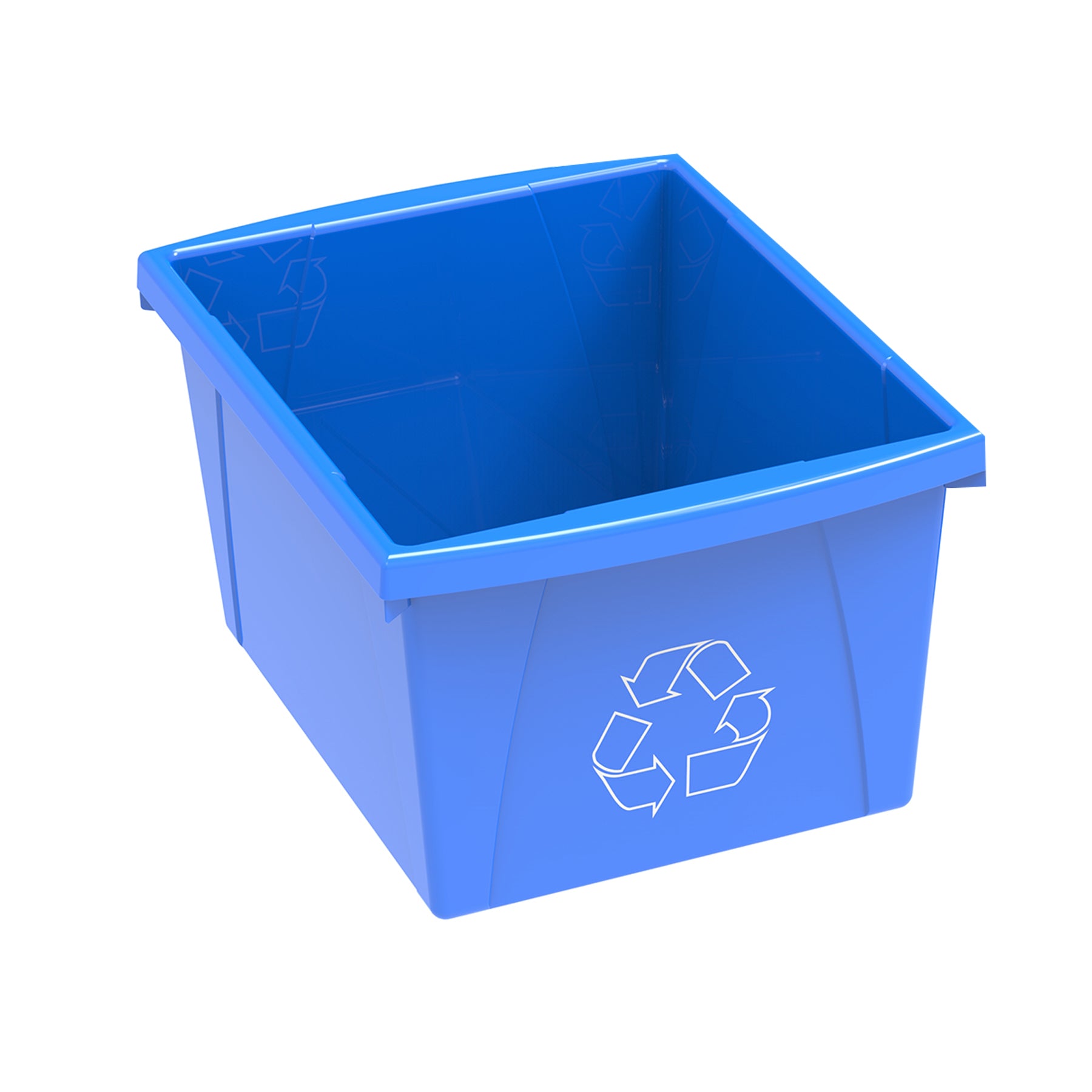 10 Gallon Recycling Tote, Blue