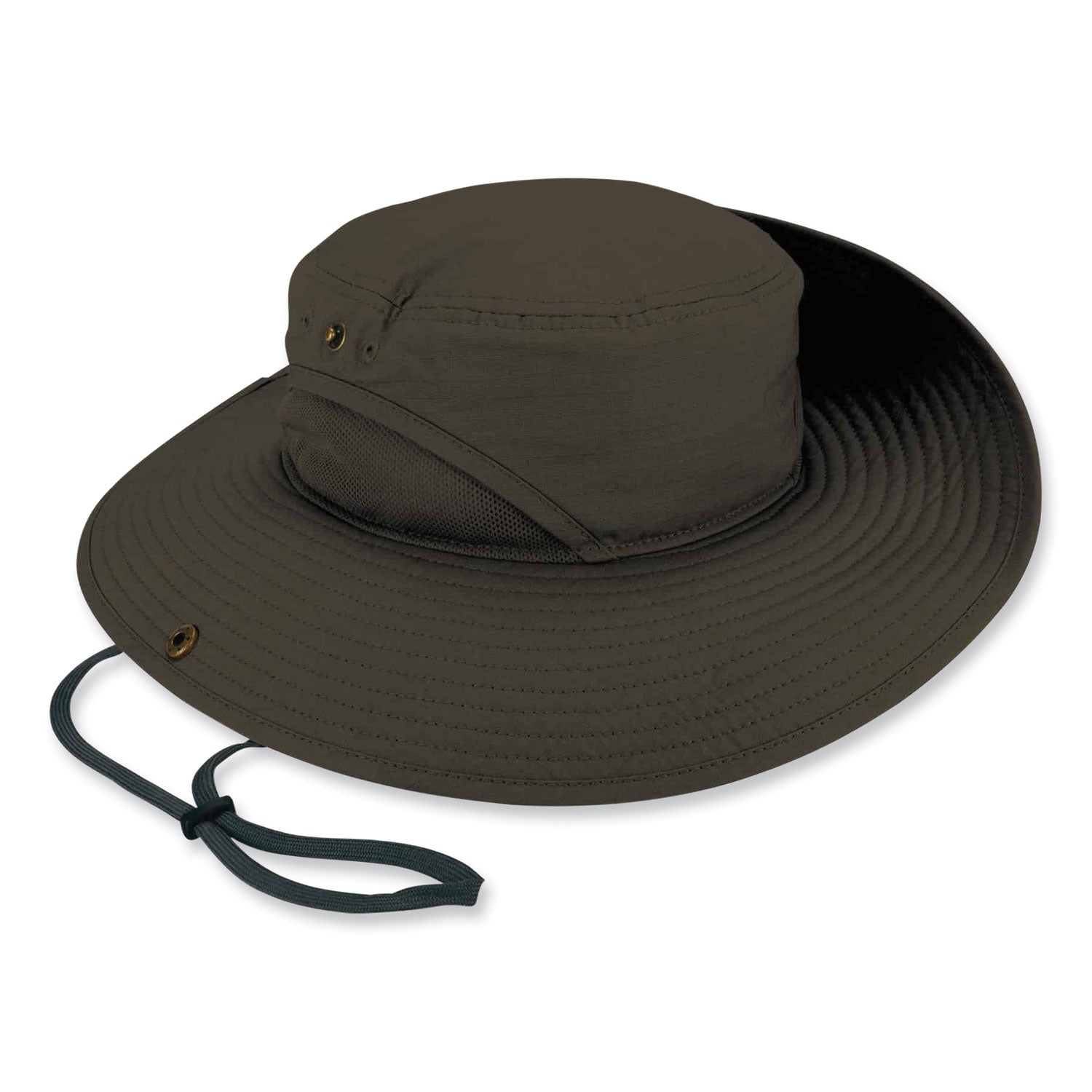 Ergodyne 8936 Lightweight Ranger Hat, Small/Medium, Polyester, Olive, 1 Each