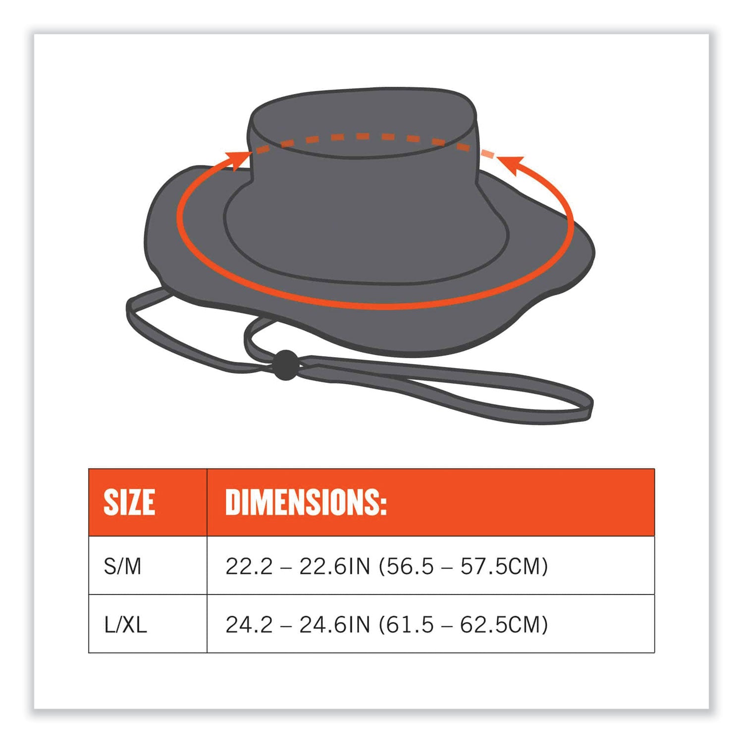 Ergodyne 8936 Lightweight Ranger Hat, Small/Medium, Polyester, Olive, 1 Each