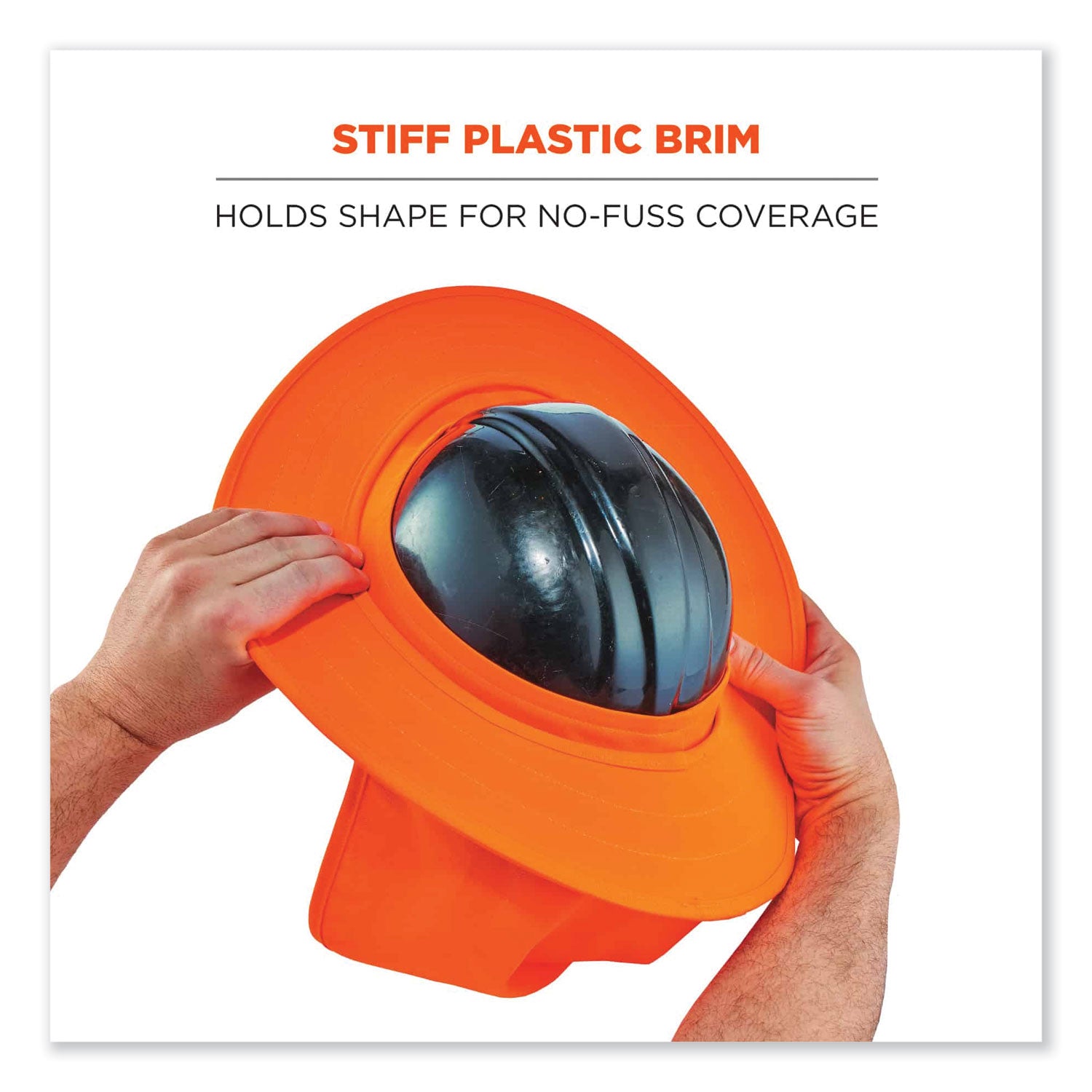 0.4" Width x 14.1" Height x 16.8" Length - Orange - Elastic, Plastic, Polyester - 1 Each