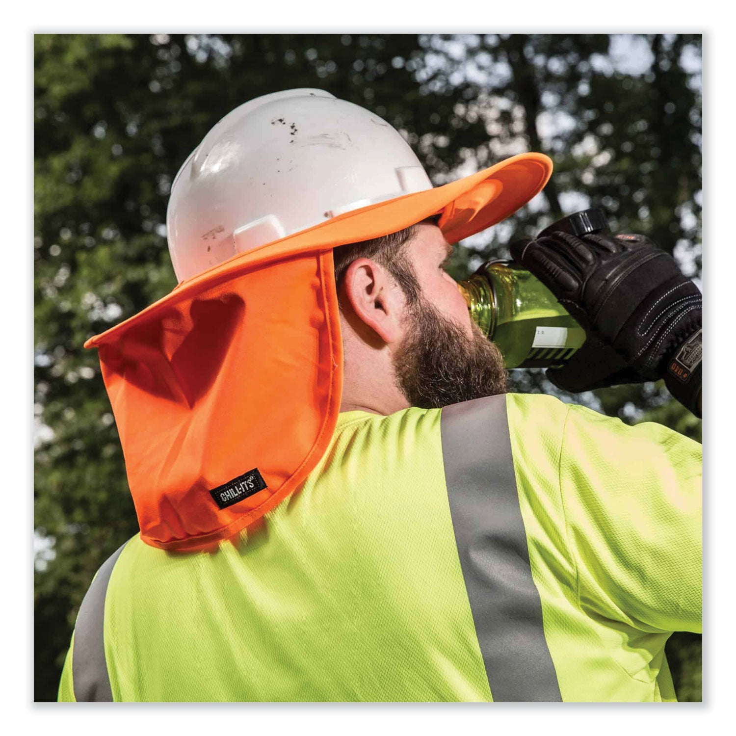0.4" Width x 14.1" Height x 16.8" Length - Orange - Elastic, Plastic, Polyester - 1 Each