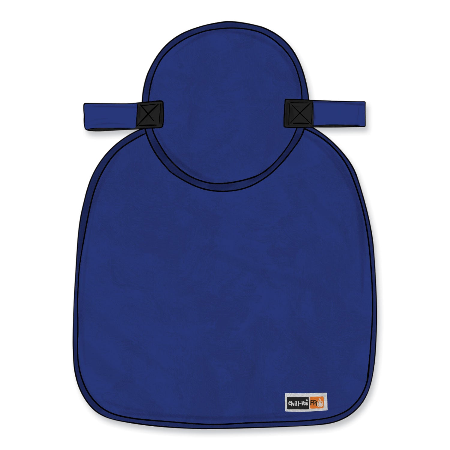 9.5" Height x 0.5" Width - Blue - Modacrylic, Cotton, Fabric - 6 / Carton