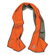 Ergodyne 6602MF Evaporative Microfiber Cooling Towel - 7.3" Height x 2.5" Width - Orange - MicroFiber - 1 Each