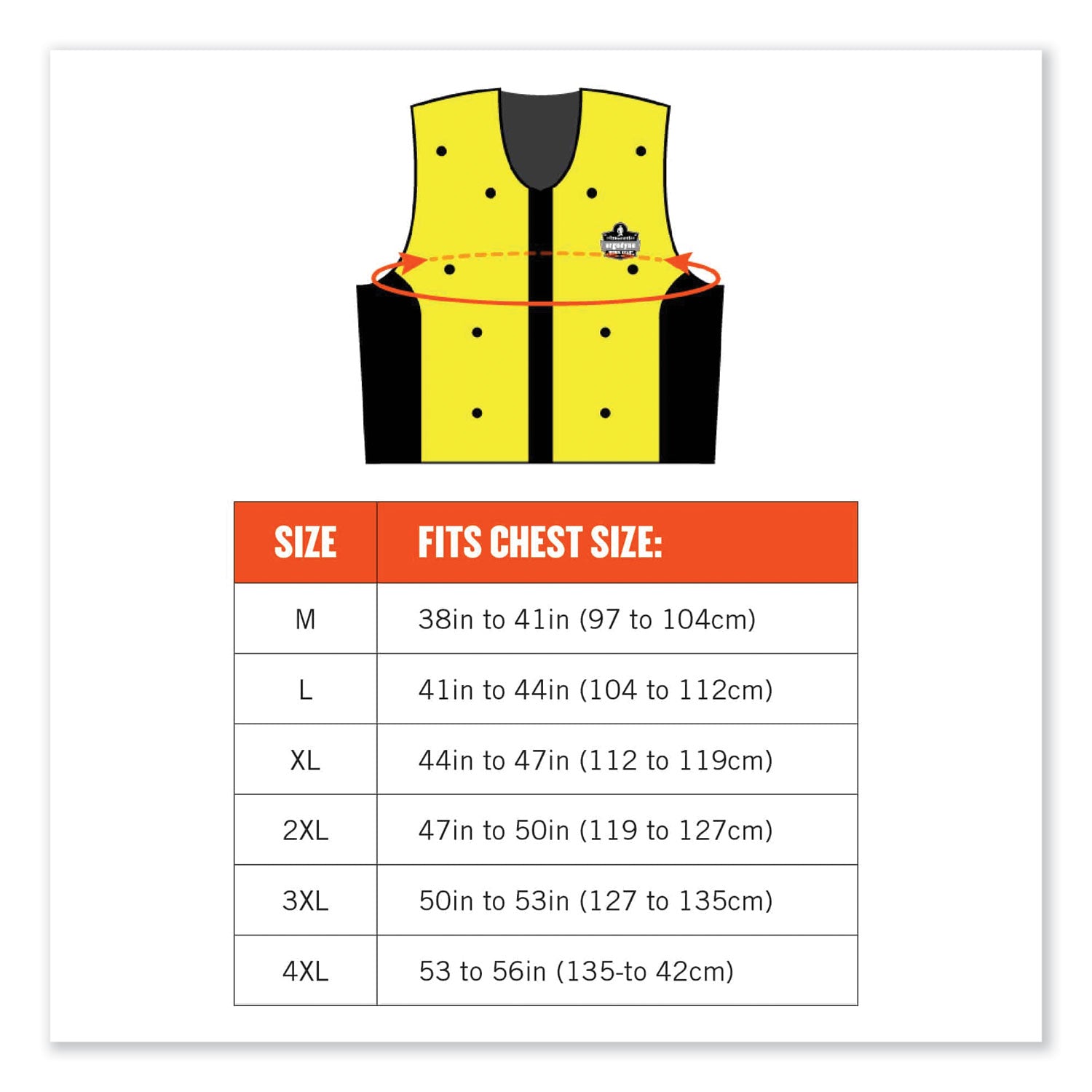 Ergodyne 6685 Premium Dry Evaporative Cooling Vest, Extra Large, Zipper Closure, Lime, Machine Washable, Lightweight, Durable, Ventilated, Antimicrobial, High Visibility, 1 Each