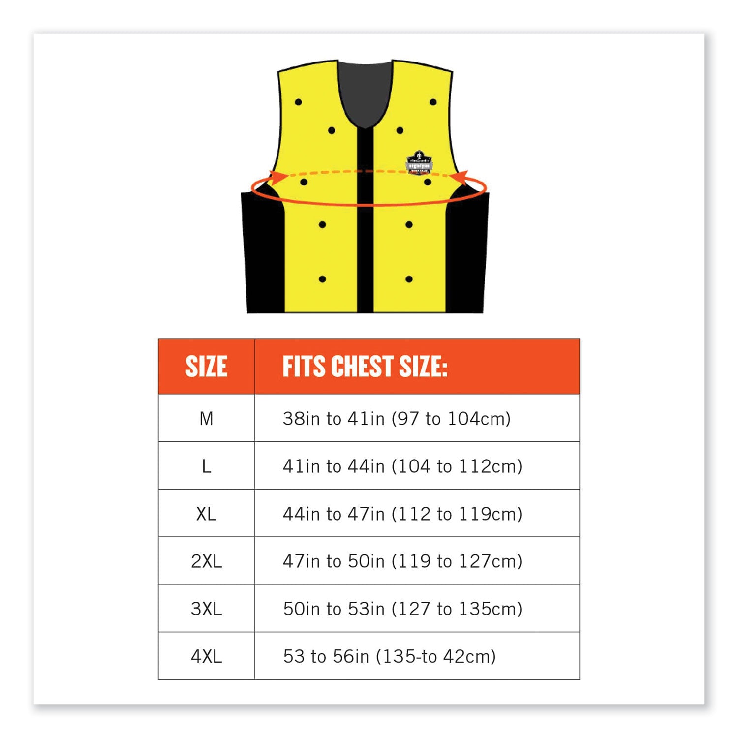 Ergodyne 6685 Premium Dry Evaporative Cooling Vest, 4-Xtra Large, Zipper Closure, Lime, Machine Washable, Lightweight, Durable, Ventilated, Antimicrobial, High Visibility, 1 Each