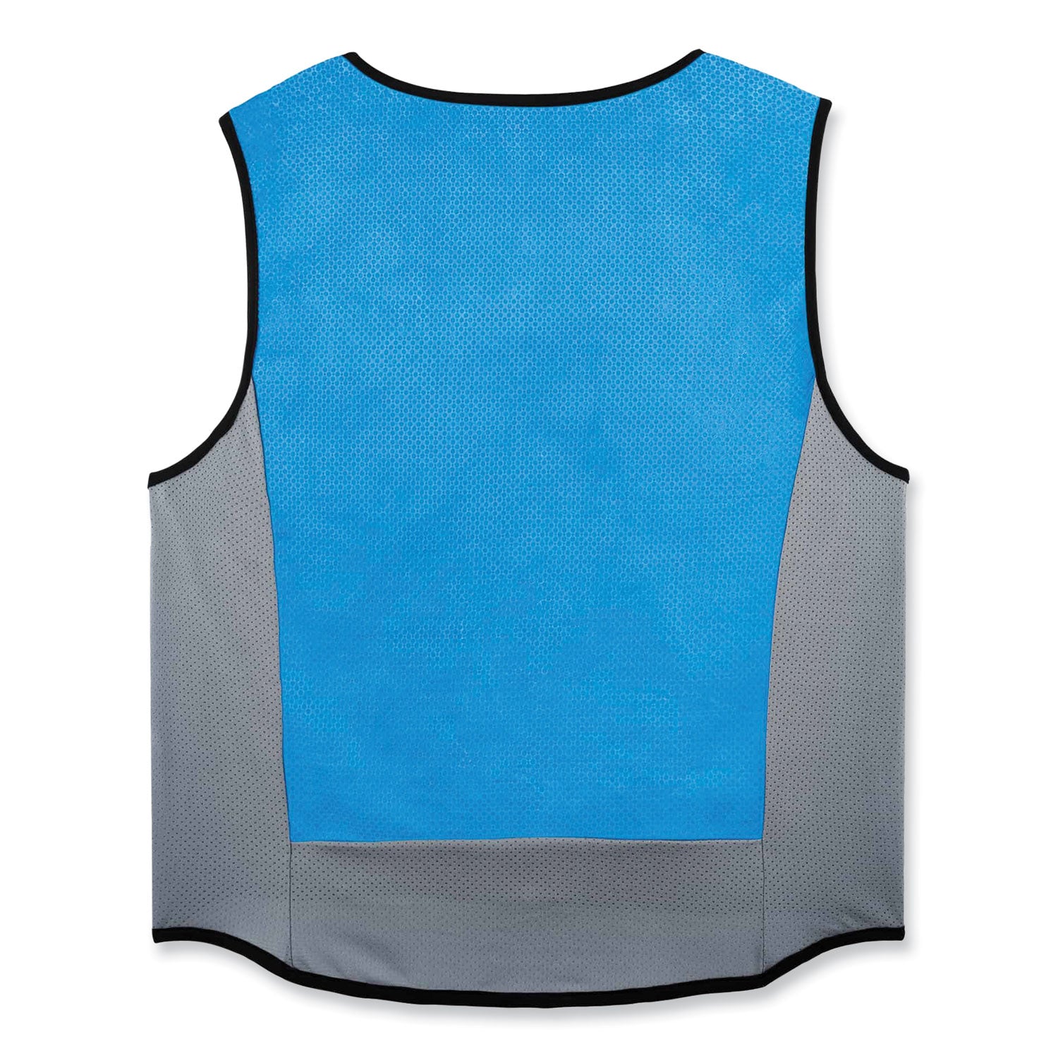 Ergodyne 6667 Wet Evaporative Cooling Vest, Medium, Zipper Closure, Polyvinyl Alcohol (PVA), Blue, Machine Washable, Breathable, Lightweight, Heat Resistant, 1 Each