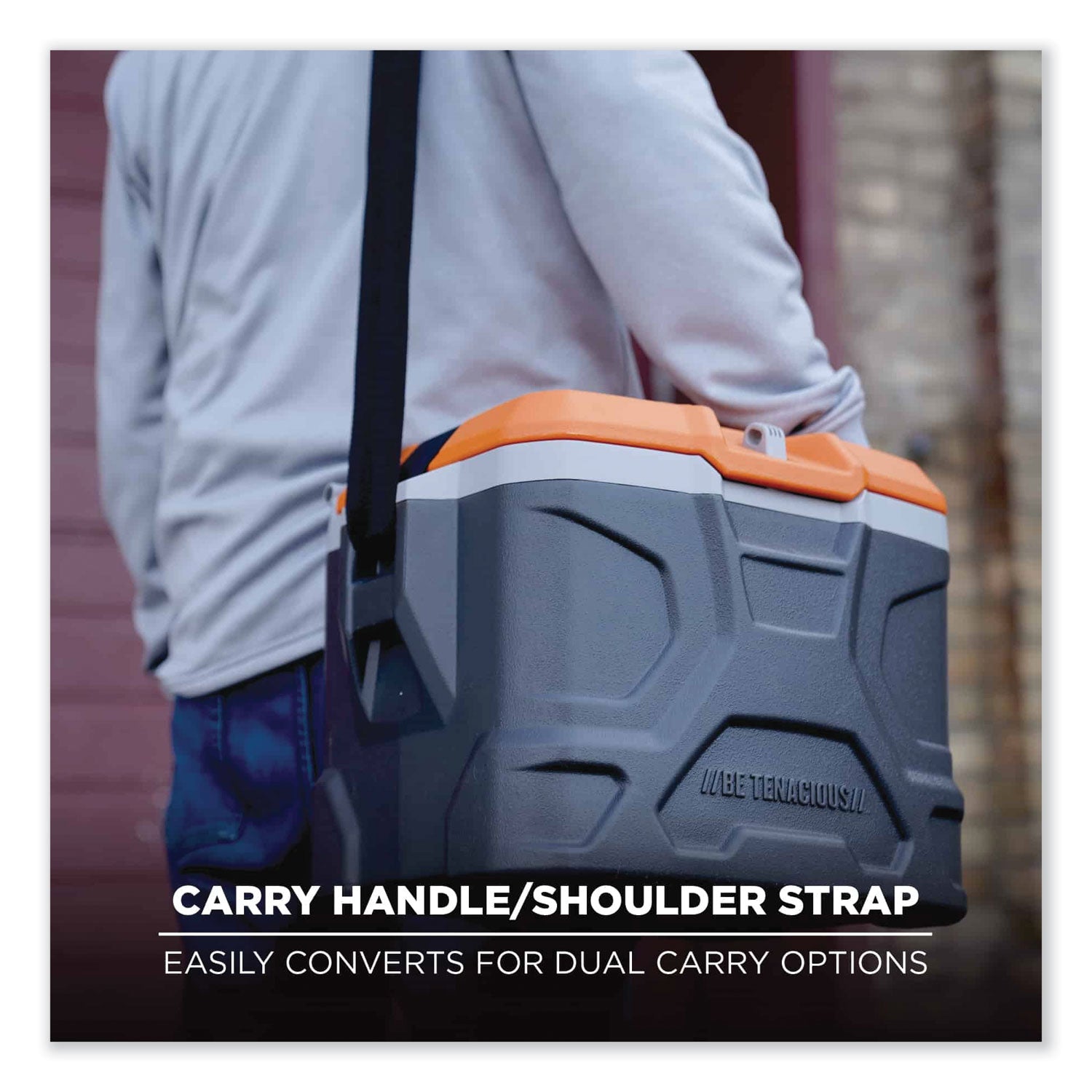 4.25 gal - 18 Can Support - Orange, Gray - Fabric