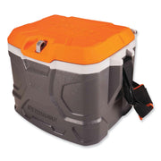 4.25 gal - 18 Can Support - Orange, Gray - Fabric