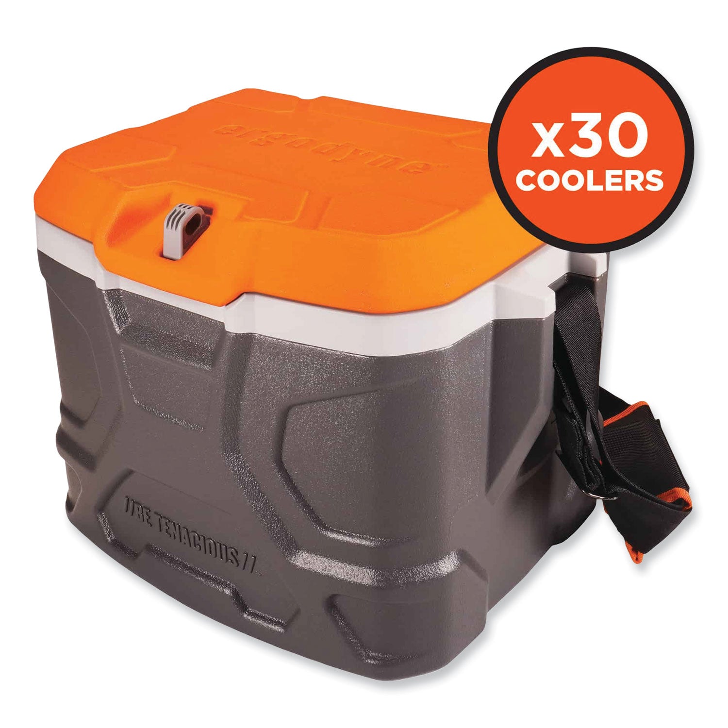 4.25 gal - 18 Can Support - Orange, Gray - Fabric