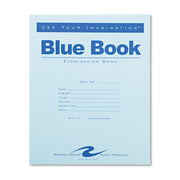 Examination Blue Book, Wide/Legal Rule, Blue Cover, (4) 8.5 X 7 Sheets