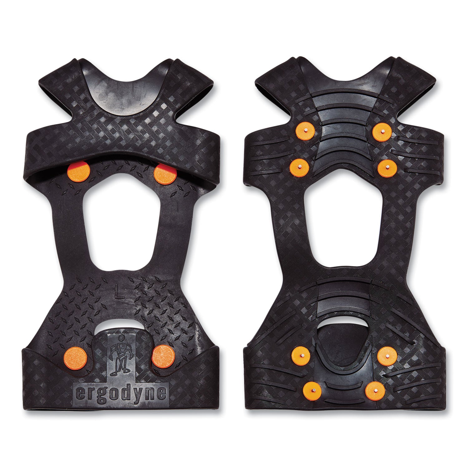 Ergodyne Trex 6300TC Slip-On Ice Cleats, Black, Tungsten Carbide & Rubber, Large, 2 Pairs
