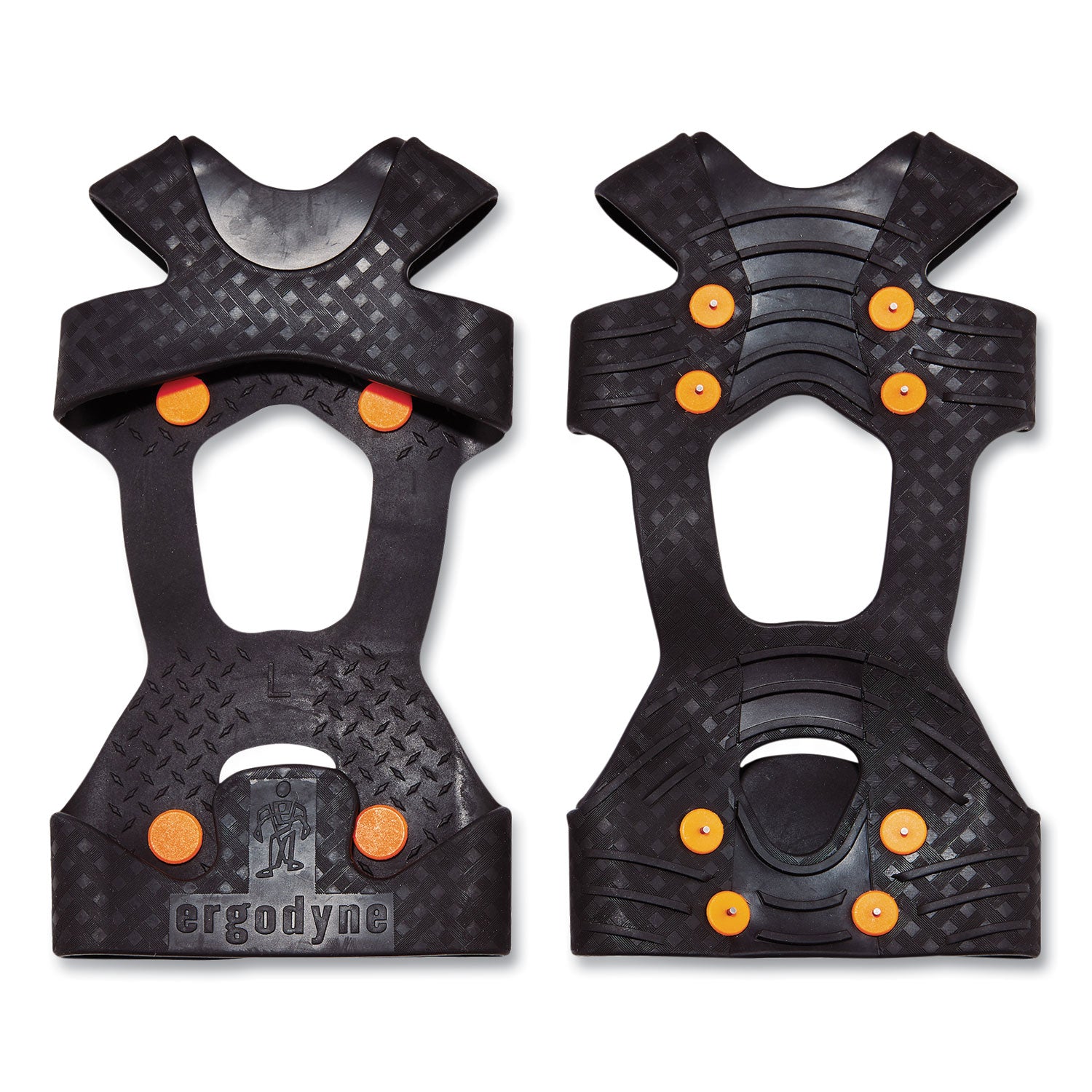 Ergodyne Trex 6300TC Slip-On Ice Cleats, XLarge, Black, Tungsten Carbide/Rubber, 2 Pair