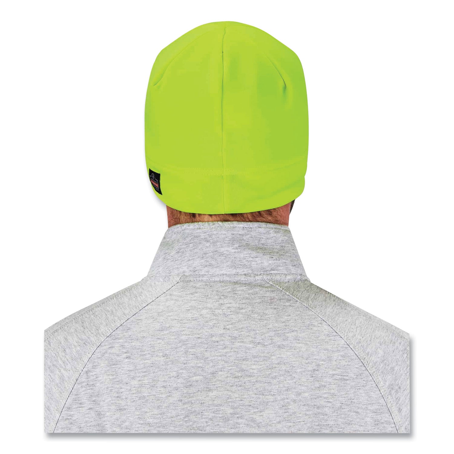 Ergodyne 6804 Skull Cap Beanie Hat with LED Lights, Fleece, Lime, 1 Each