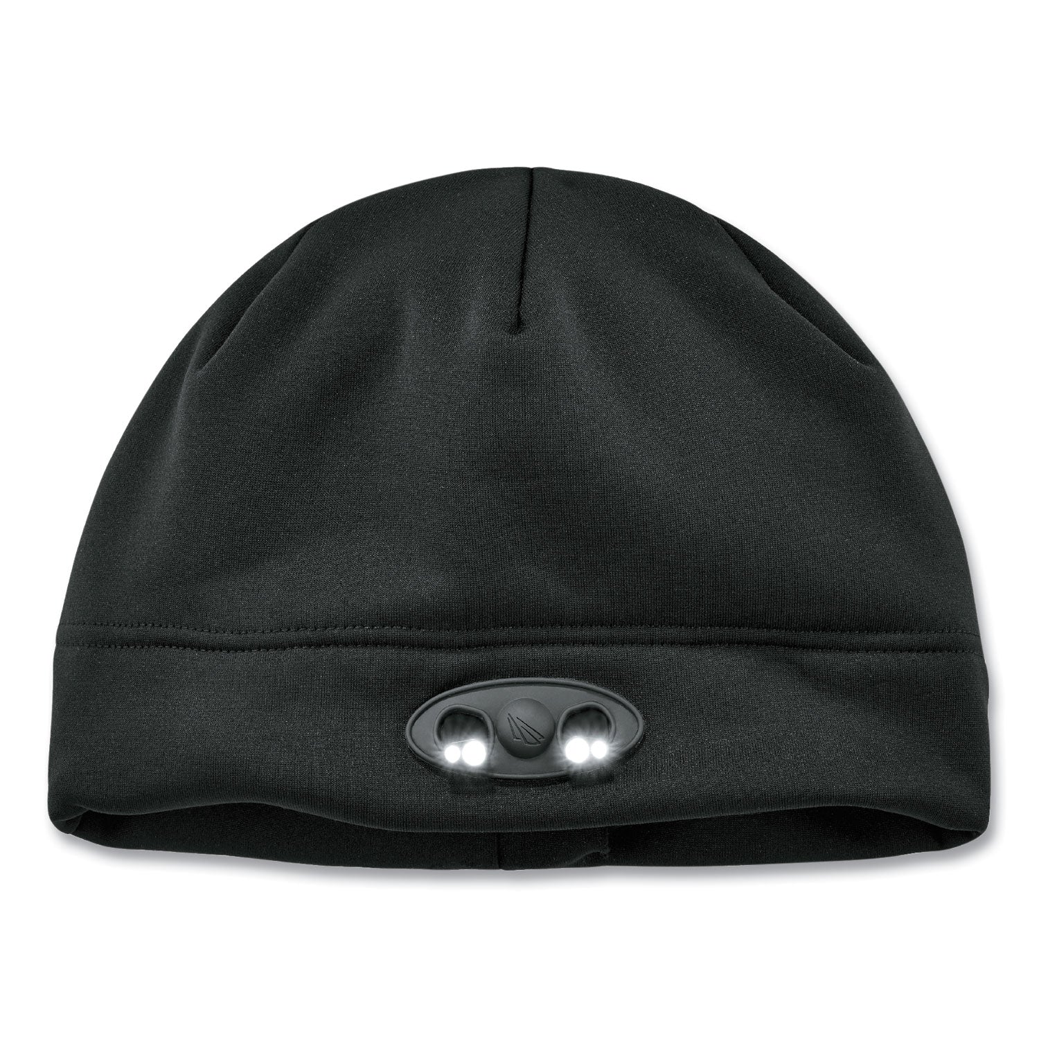 Ergodyne N-Ferno 6804 Skull Cap Beanie Hat with LED Lights, Fleece, Black, 1 Each