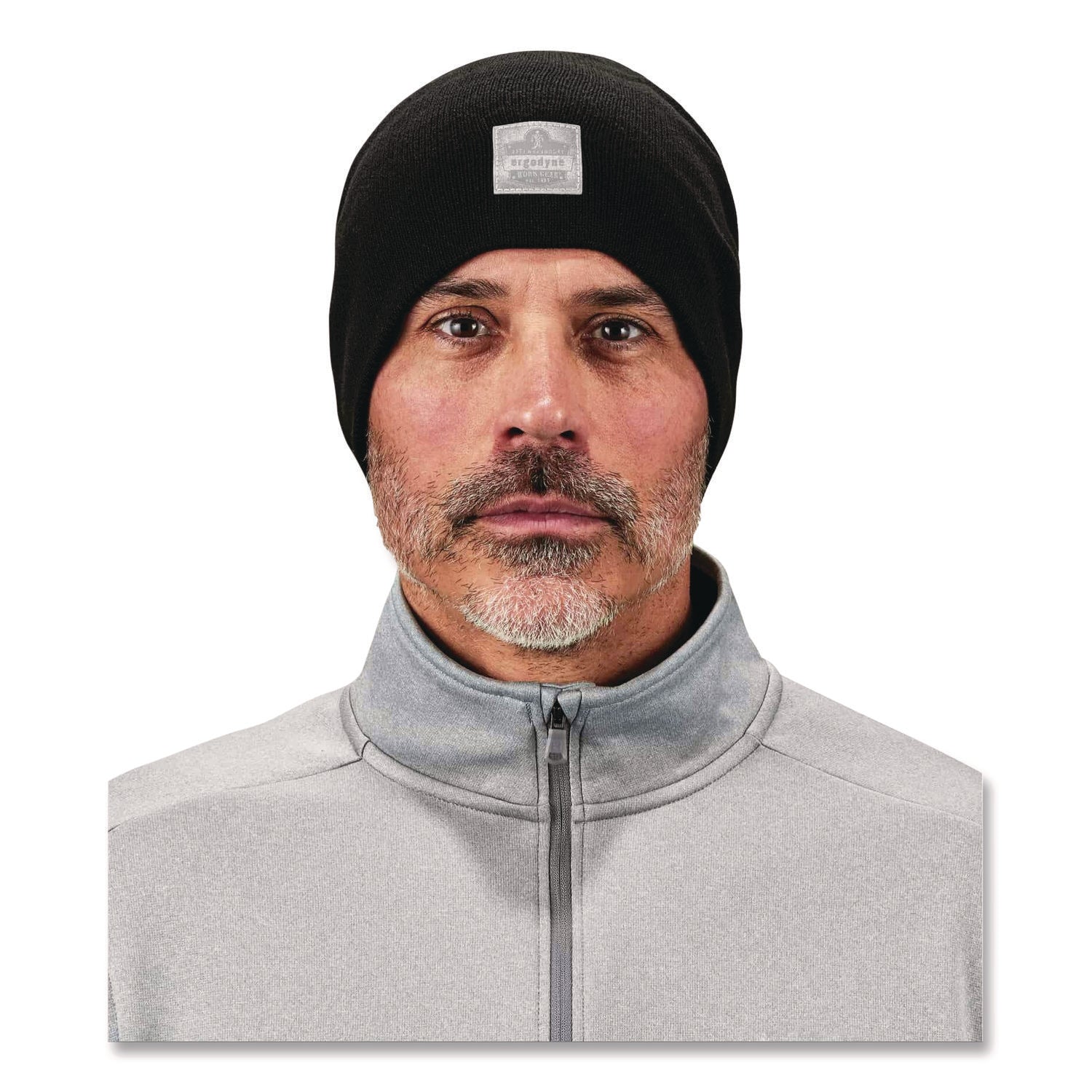 Ergodyne 6812 Ribbed Knit Beanie, Acrylic, Black, Pack of 6