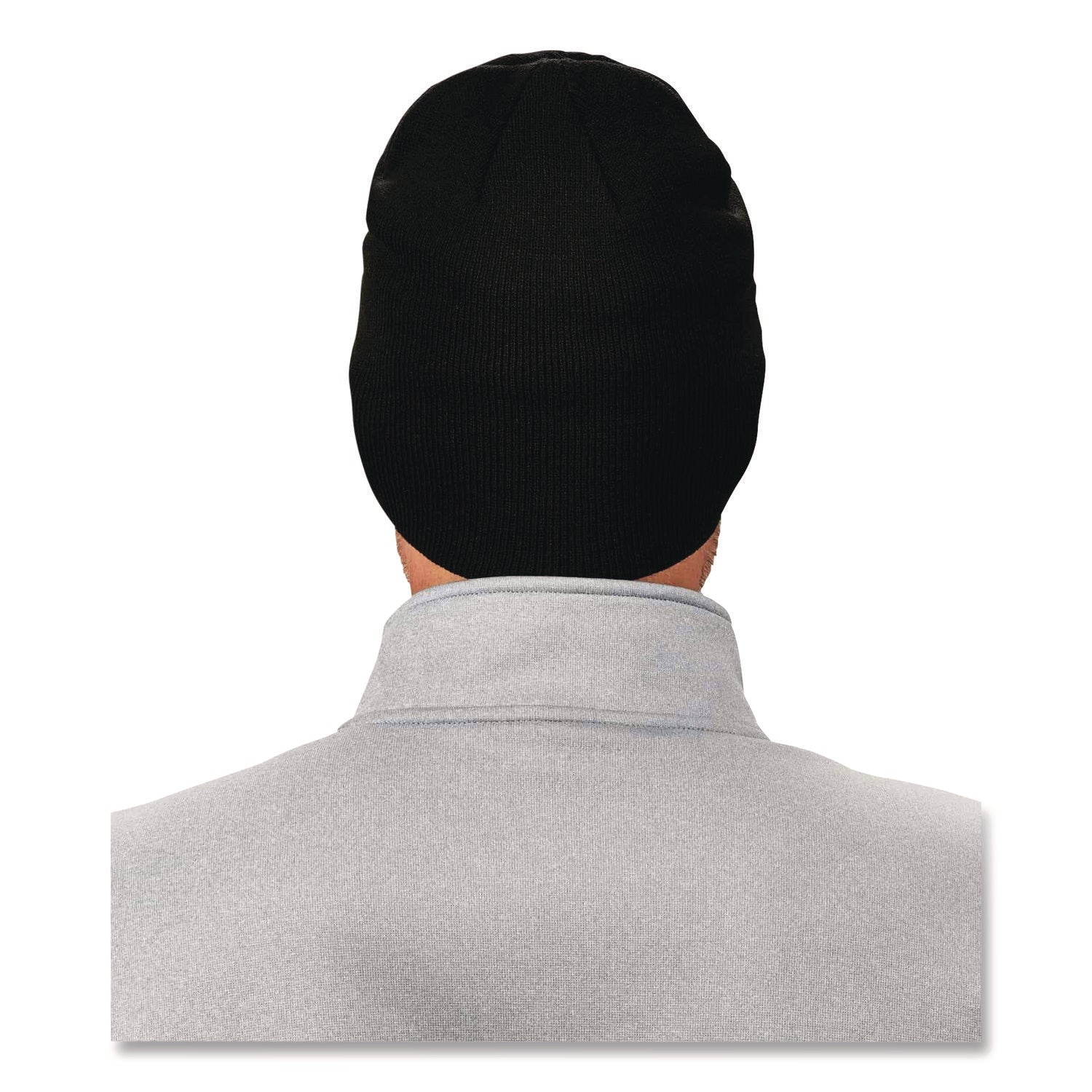 Ergodyne 6812 Ribbed Knit Beanie, Acrylic, Black, Pack of 6