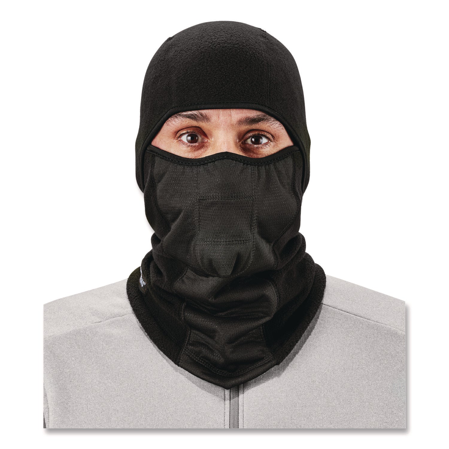 N-Ferno 6823 Hinged Balaclava Face Mask, Fleece, One Size Fits Most, Black