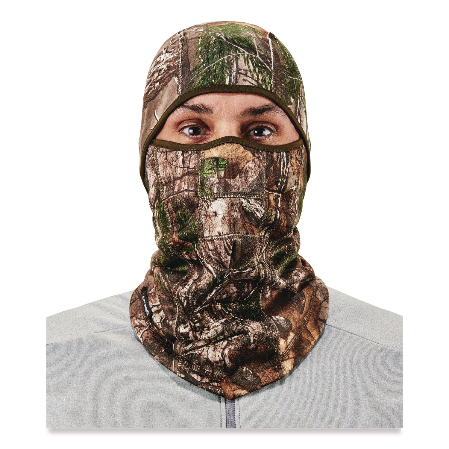 Ergodyne N-Ferno 6823 Balaclava Face Mask - Wind-Proof, Hinged Design - Fabric, Fleece - Realtree Xtra