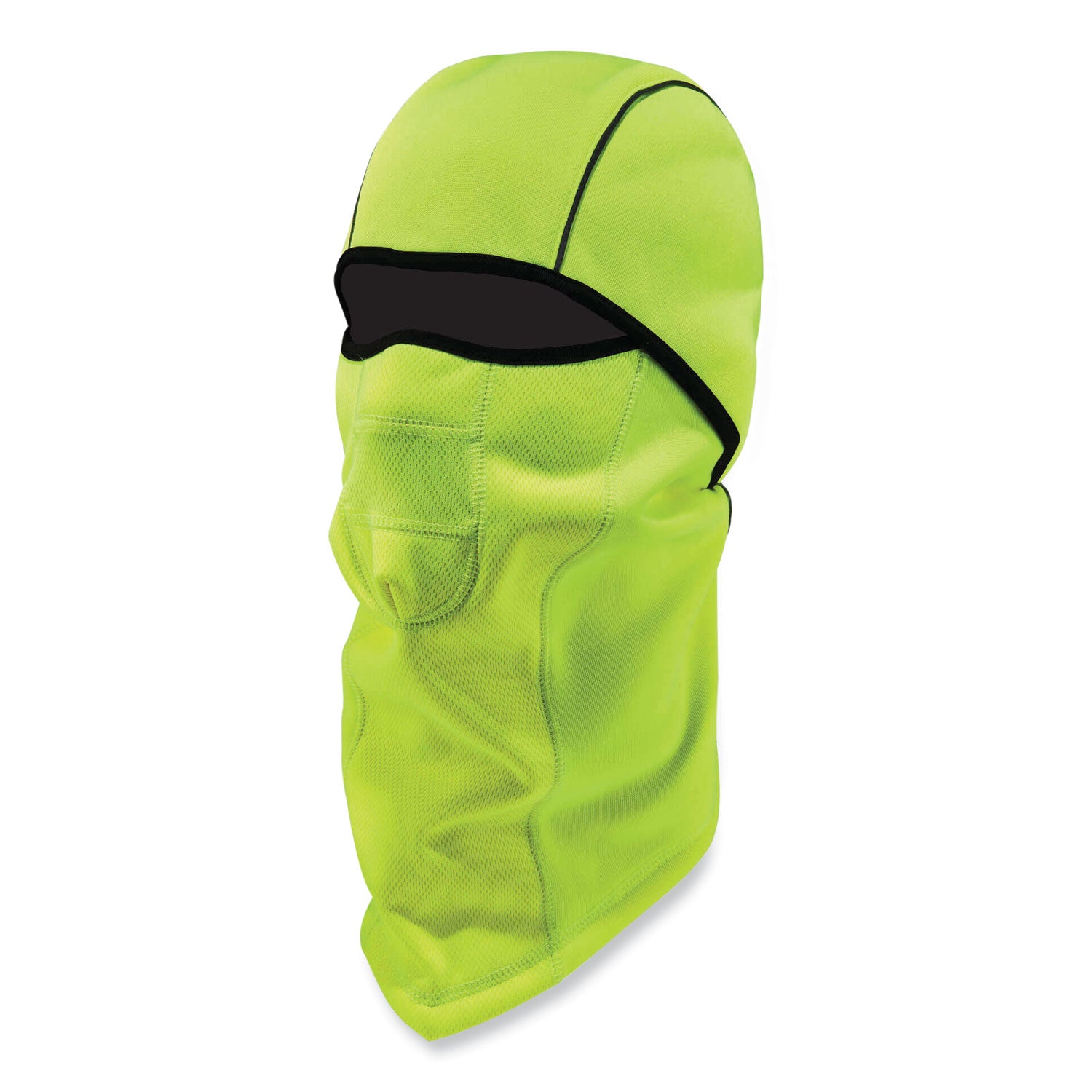 Ergodyne N-Ferno 6823 Balaclava Face Mask - Wind-Proof, Hinged Design - Fabric, Fleece - Lime