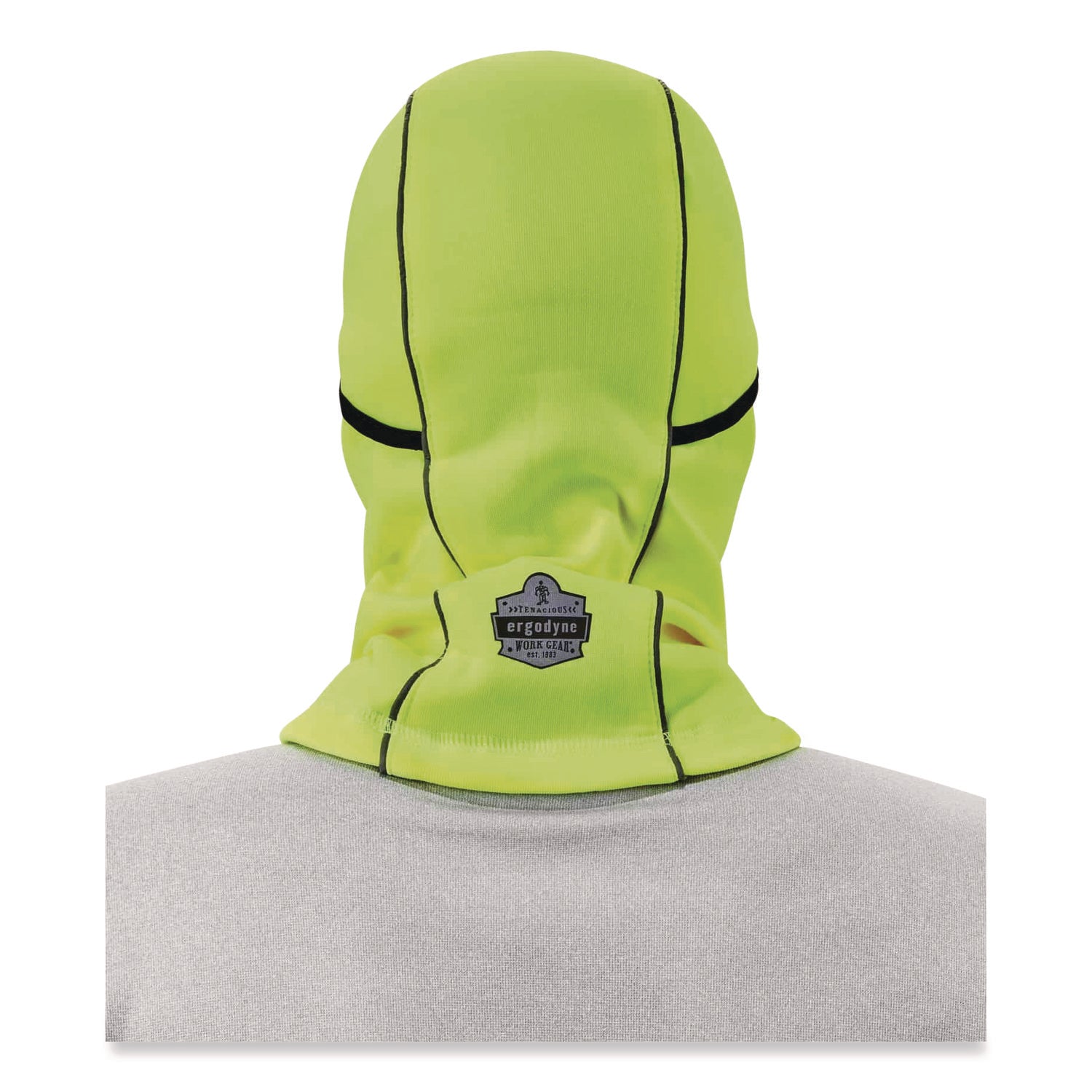 Ergodyne N-Ferno 6823 Balaclava Face Mask - Wind-Proof, Hinged Design - Fabric, Fleece - Lime