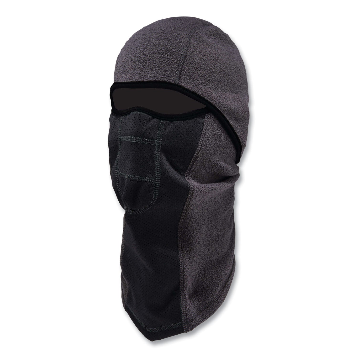 Ergodyne N-Ferno 6823 Balaclava Face Mask - Wind-Proof, Hinged Design - Fabric, Fleece - Gray