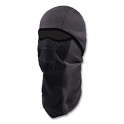 Ergodyne N-Ferno 6823 Balaclava Face Mask - Wind-Proof, Hinged Design - Fabric, Fleece - Gray