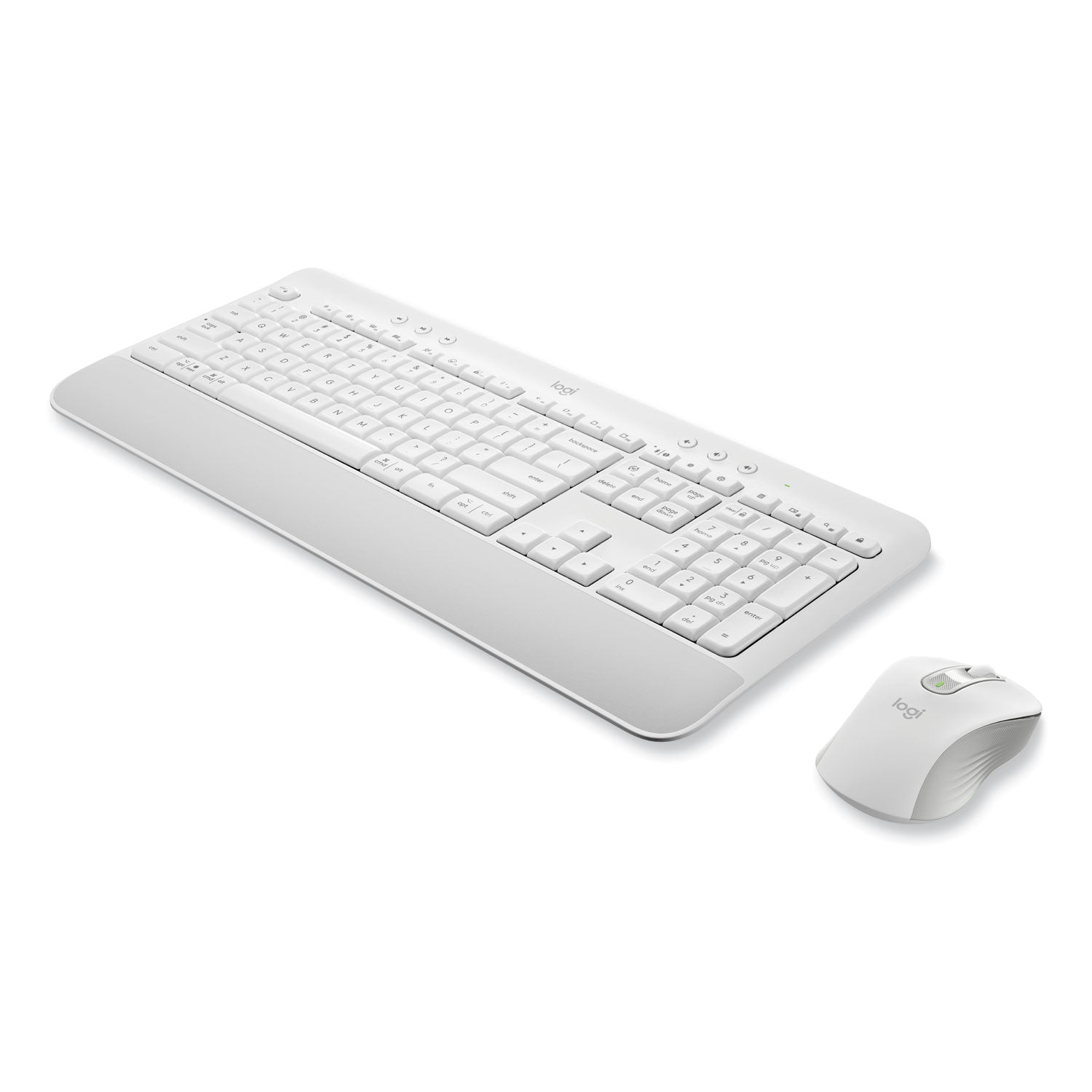 USB Plunger Wireless Bluetooth/RF Keyboard - 118 Key - English (US) - Off White - USB Wireless Bluetooth/RF Mouse - 4000 dpi - Scroll Wheel - Off White - Symmetrical - AA - Compatible with PC, Mac