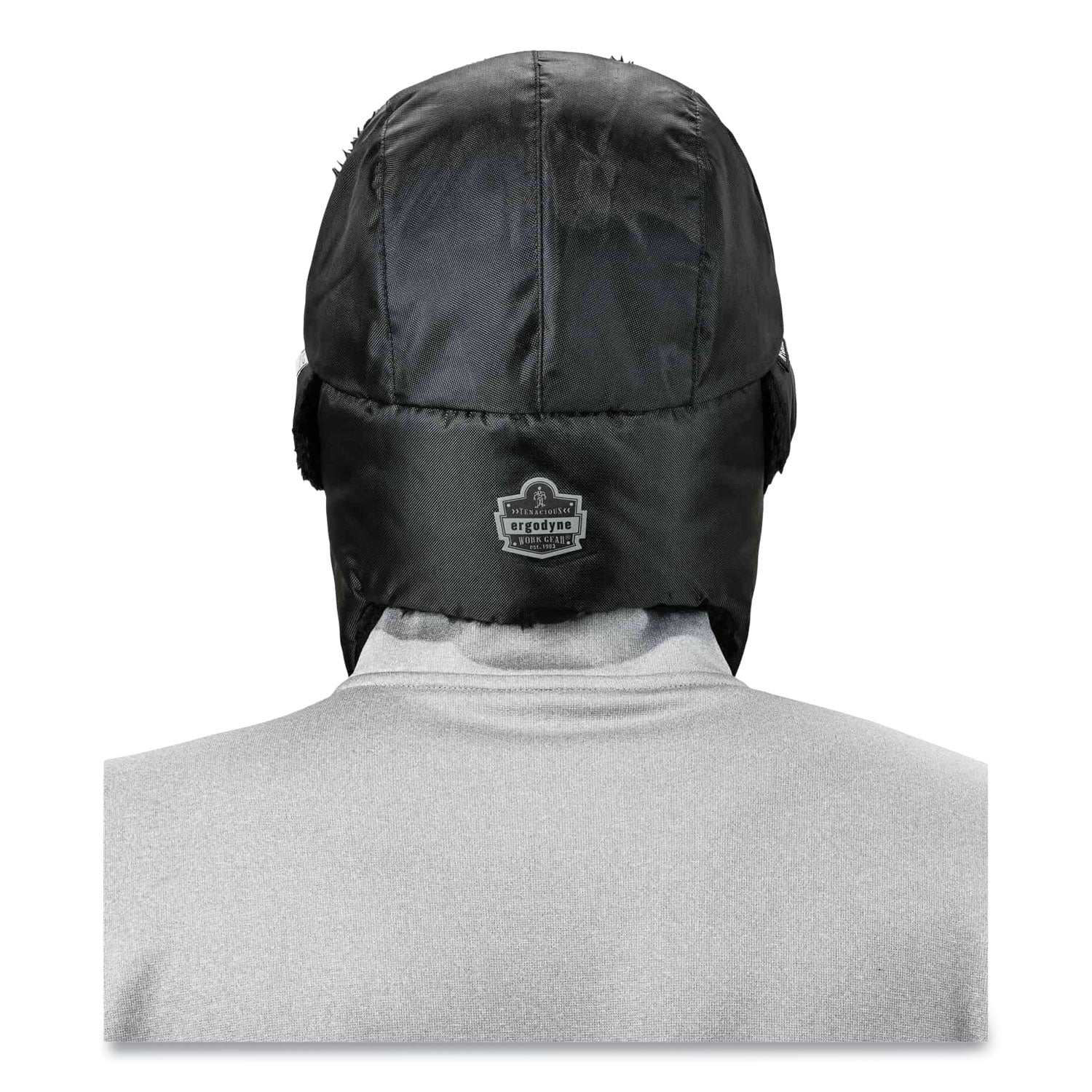 Ergodyne 6802 Classic Trapper Hat, Large/Extra Large, Black, 1 Each