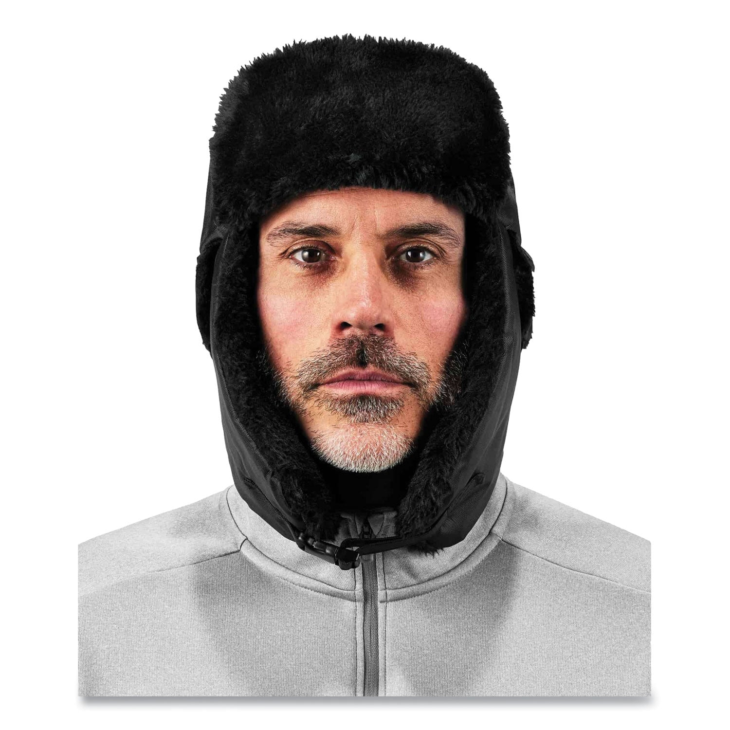 Ergodyne 6802 Classic Trapper Hat, Large/Extra Large, Black, 1 Each