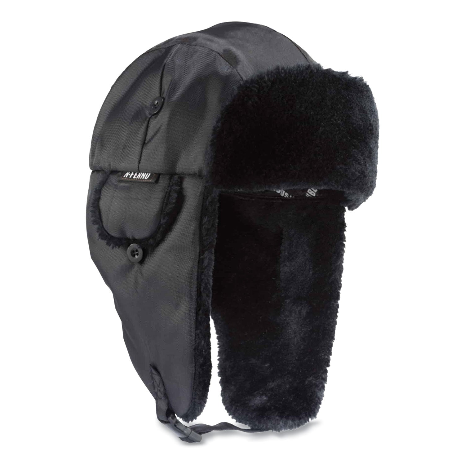 Ergodyne 6802 Classic Trapper Hat, Extra Small (XS), Black, 1 Each