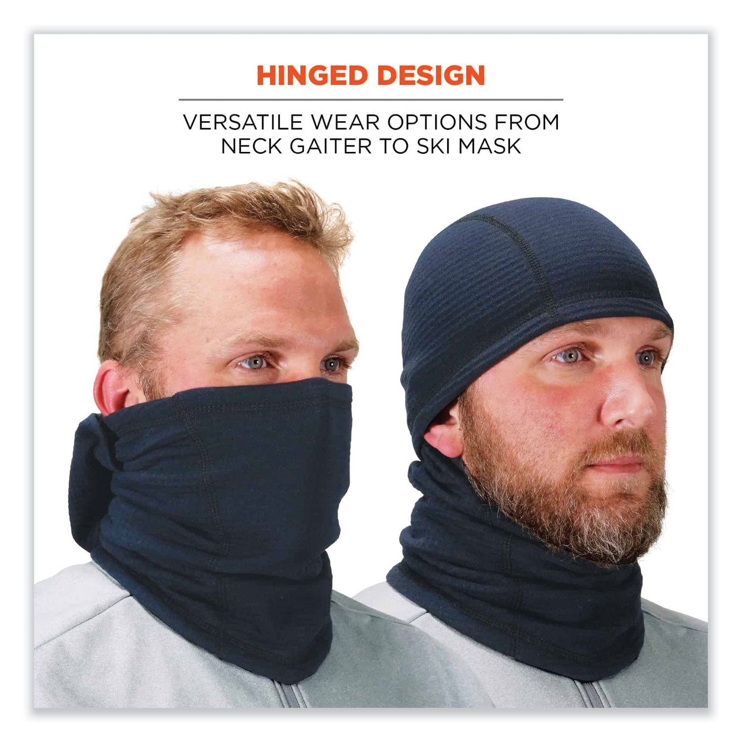 Ergodyne 6847 Flame-resistant Balaclava Face Mask, NFPA 70E / NFPA 2112 Certified, Navy, 1 Each