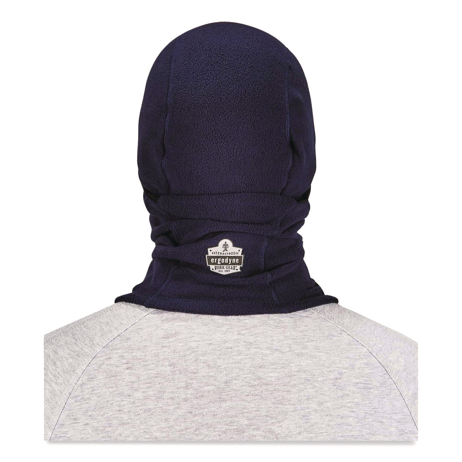 Ergodyne N-Ferno 6823 Balaclava Face Mask - Wind-Proof, Hinged Design - Fabric, Fleece - Navy