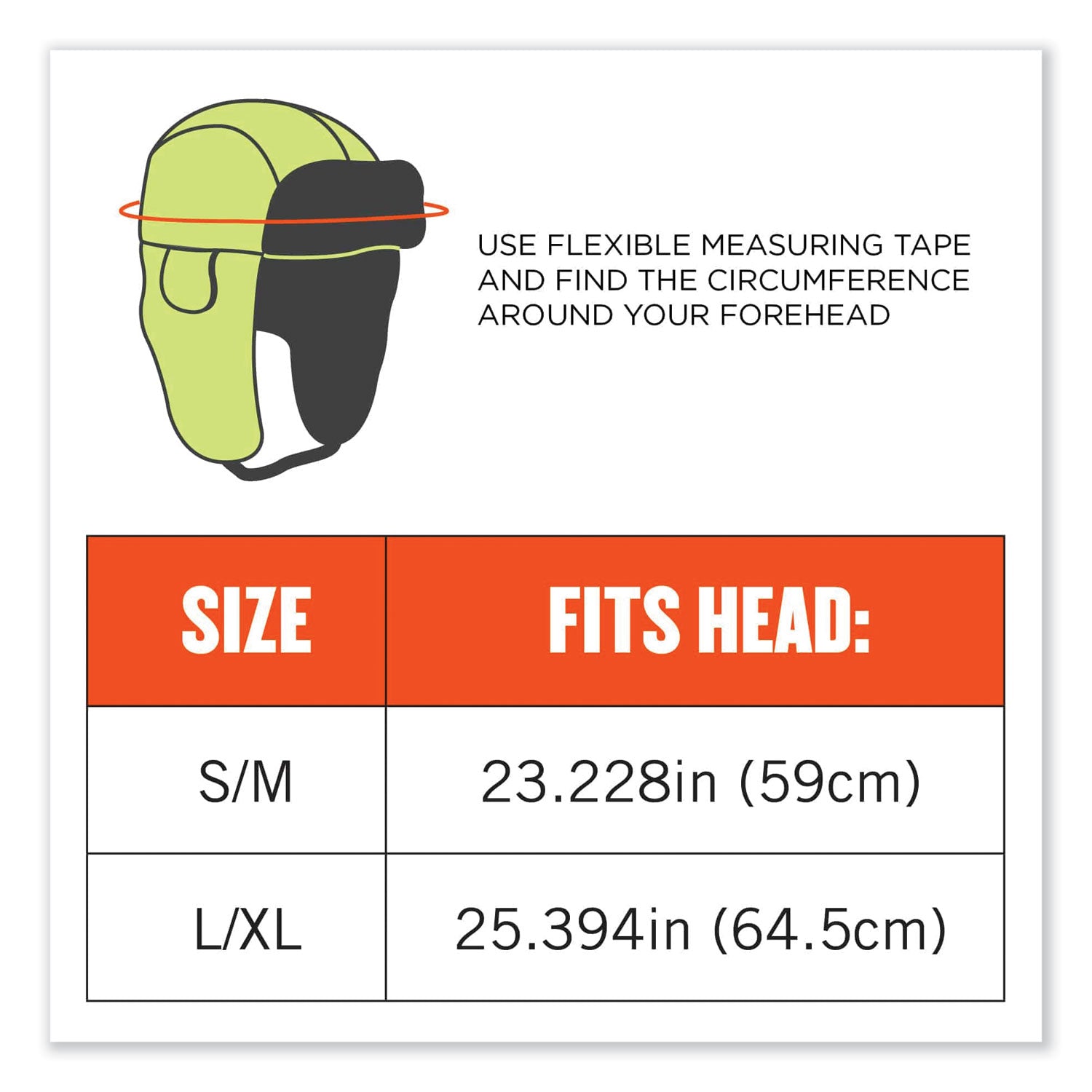 Ergodyne 6802 Classic Trapper Hat, Large/Extra Large, Lime, 1 Each