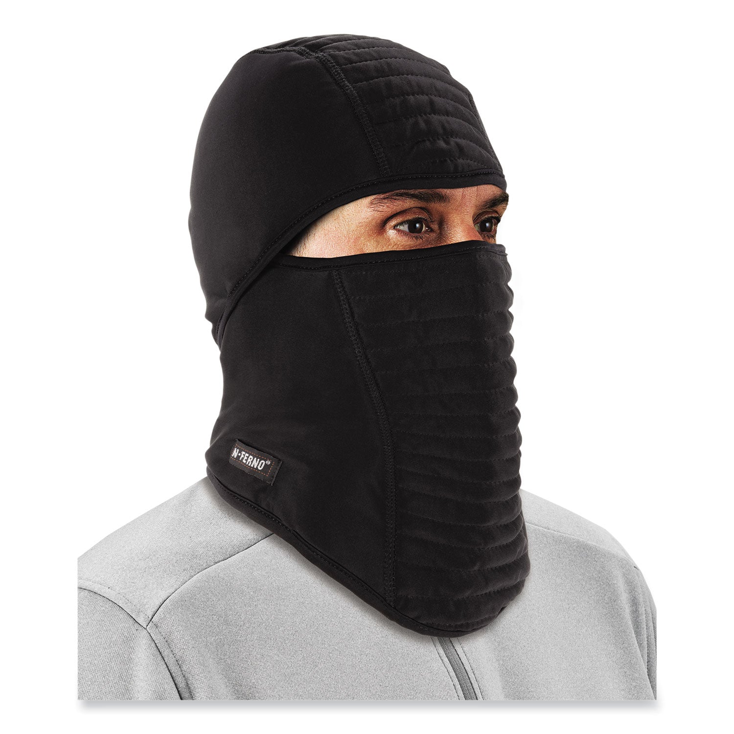 Polyester, Spandex, Fleece, Fabric - Black