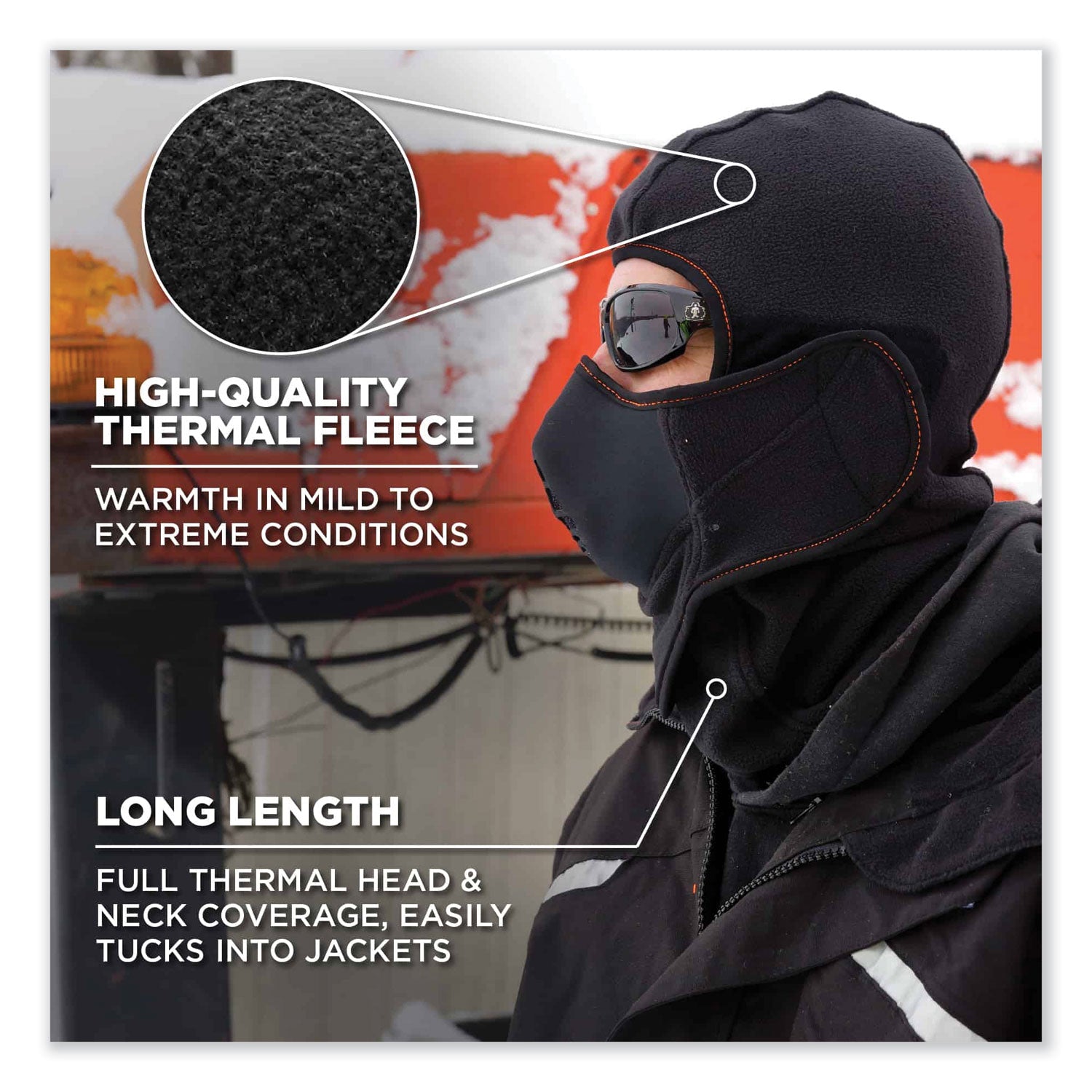 Ergodyne 6970 Extreme Balaclava Face Mask w/ Hot Rox