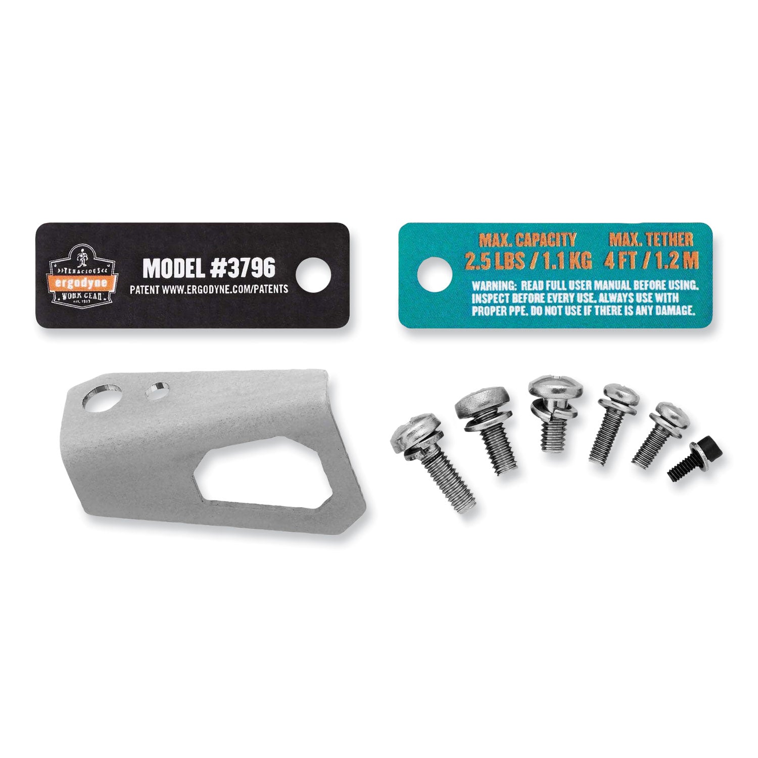 0.8" Height x 6" Width - Stainless - Stainless Steel, Alloy Steel - 1 Each