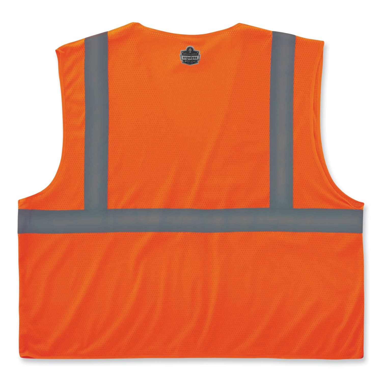 Ergodyne 8210HL Mesh Hi-Vis Safety Vest, Small/Medium, Orange, Reflective, Lightweight, Breathable, Hook & Loop Closure, Pocket, Mic Tab, 1 Each