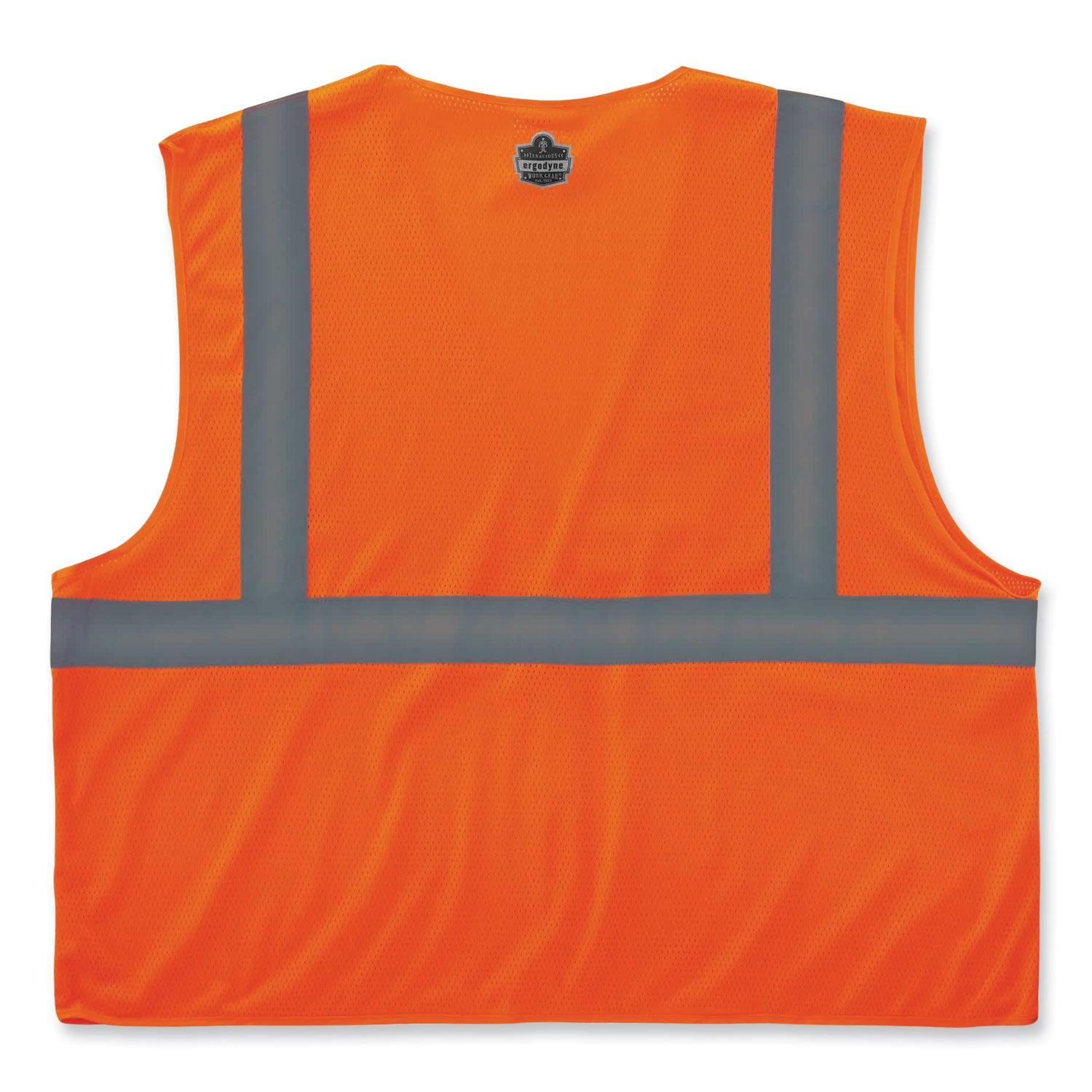 Ergodyne 8210HL Mesh Hi-Vis Safety Vest, Large/Extra Large, Orange, Reflective, Lightweight, Breathable, Hook & Loop Closure, Pocket, Mic Tab, 1 Each