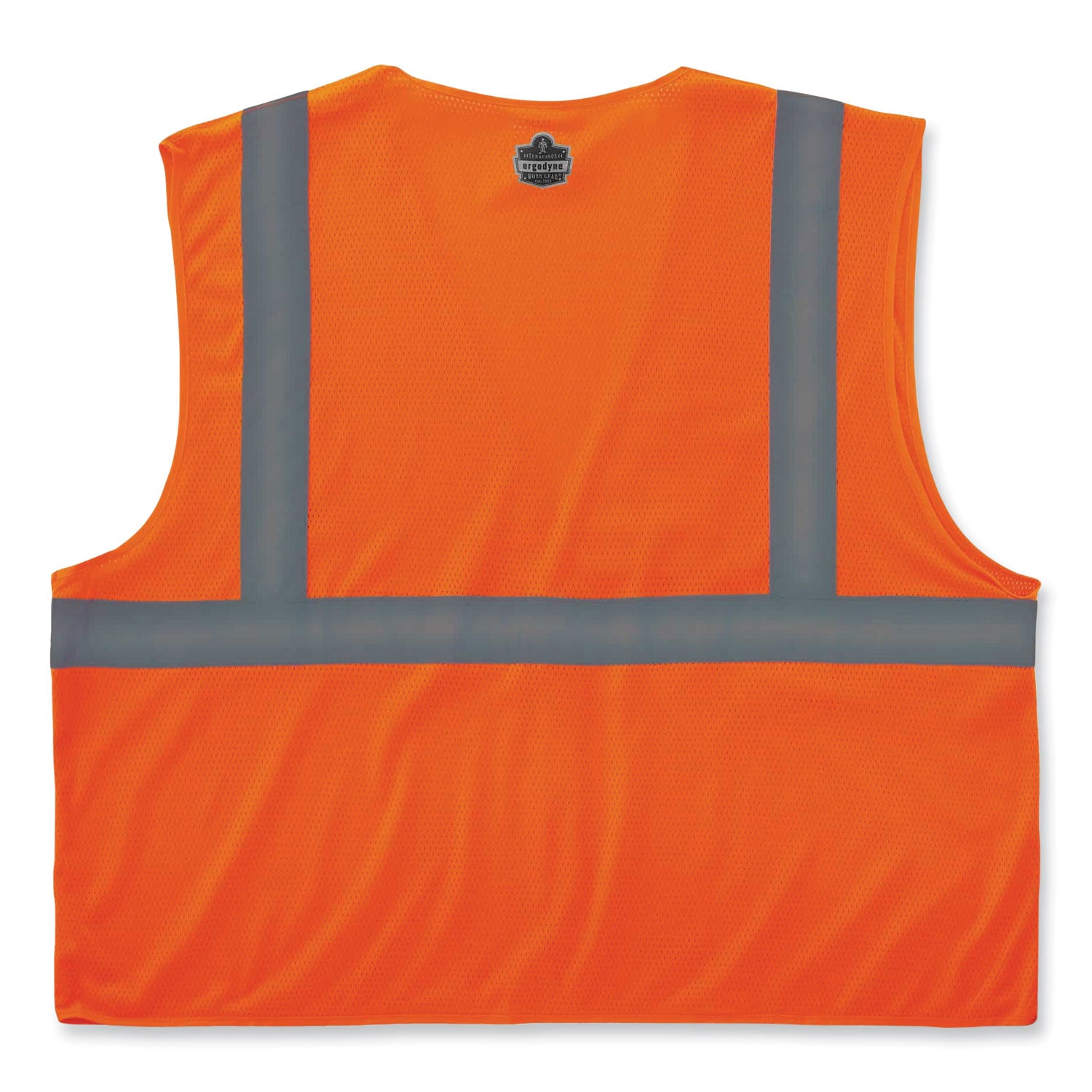 Ergodyne 8210HL Mesh Hi-Vis Safety Vest, 2X/3X, Orange, Reflective, Lightweight, Breathable, Hook & Loop Closure, Pocket, Mic Tab, ANSI/ISEA 107 Class 2, 1 Each