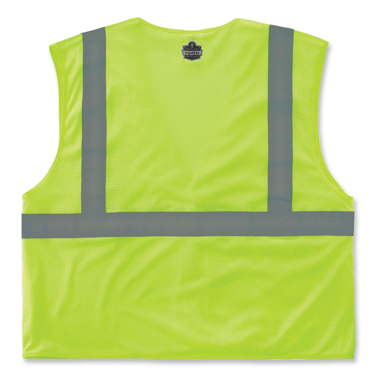 Ergodyne 8210HL Mesh Hi-Vis Safety Vest, Small/Medium, Lime, Reflective, Lightweight, Breathable, Hook & Loop Closure, Pocket, Mic Tab, 1 Each