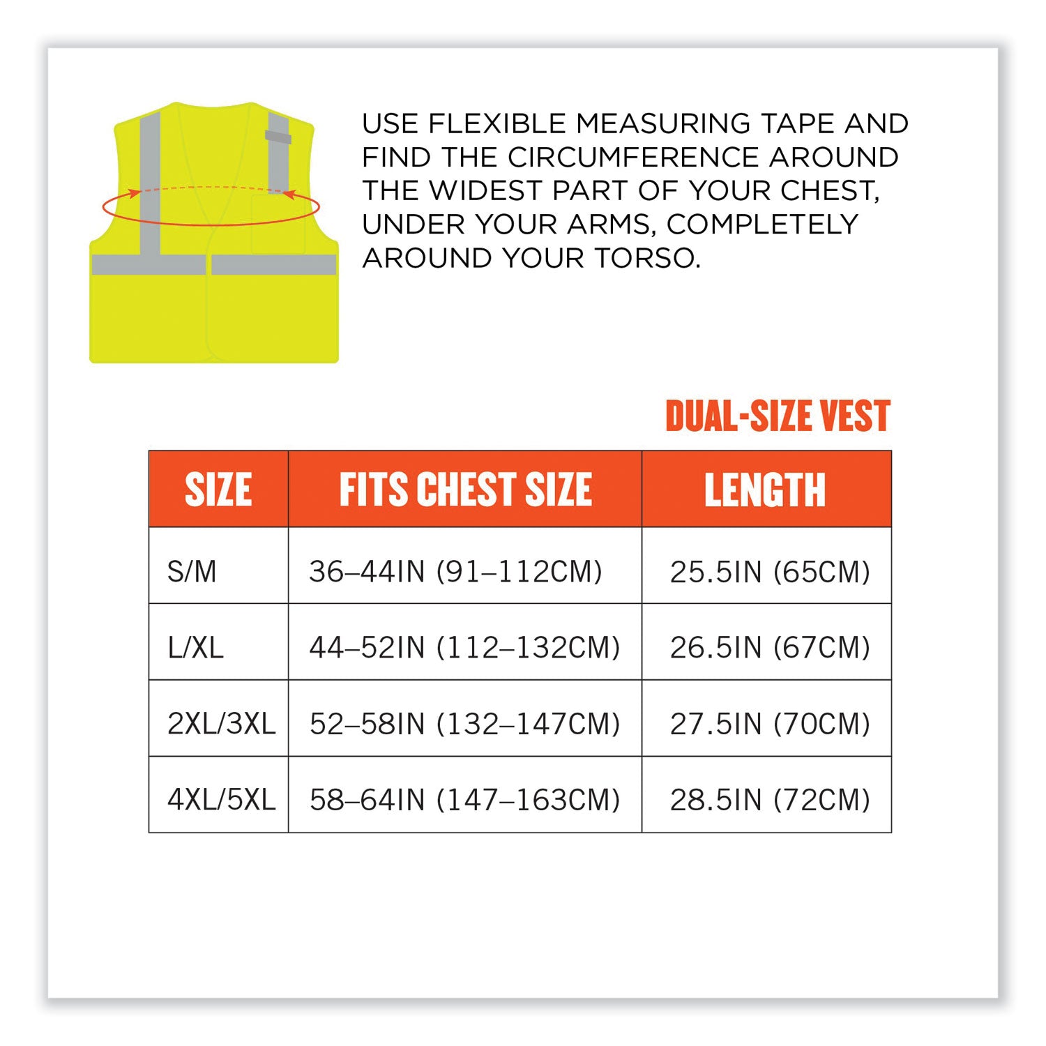 Ergodyne 8210HL Mesh Hi-Vis Safety Vest, Lime, Reflective, Breathable, Lightweight, Pocket, Mic Tab, Hook & Loop Closure, 4XL/5XL, 1 Each