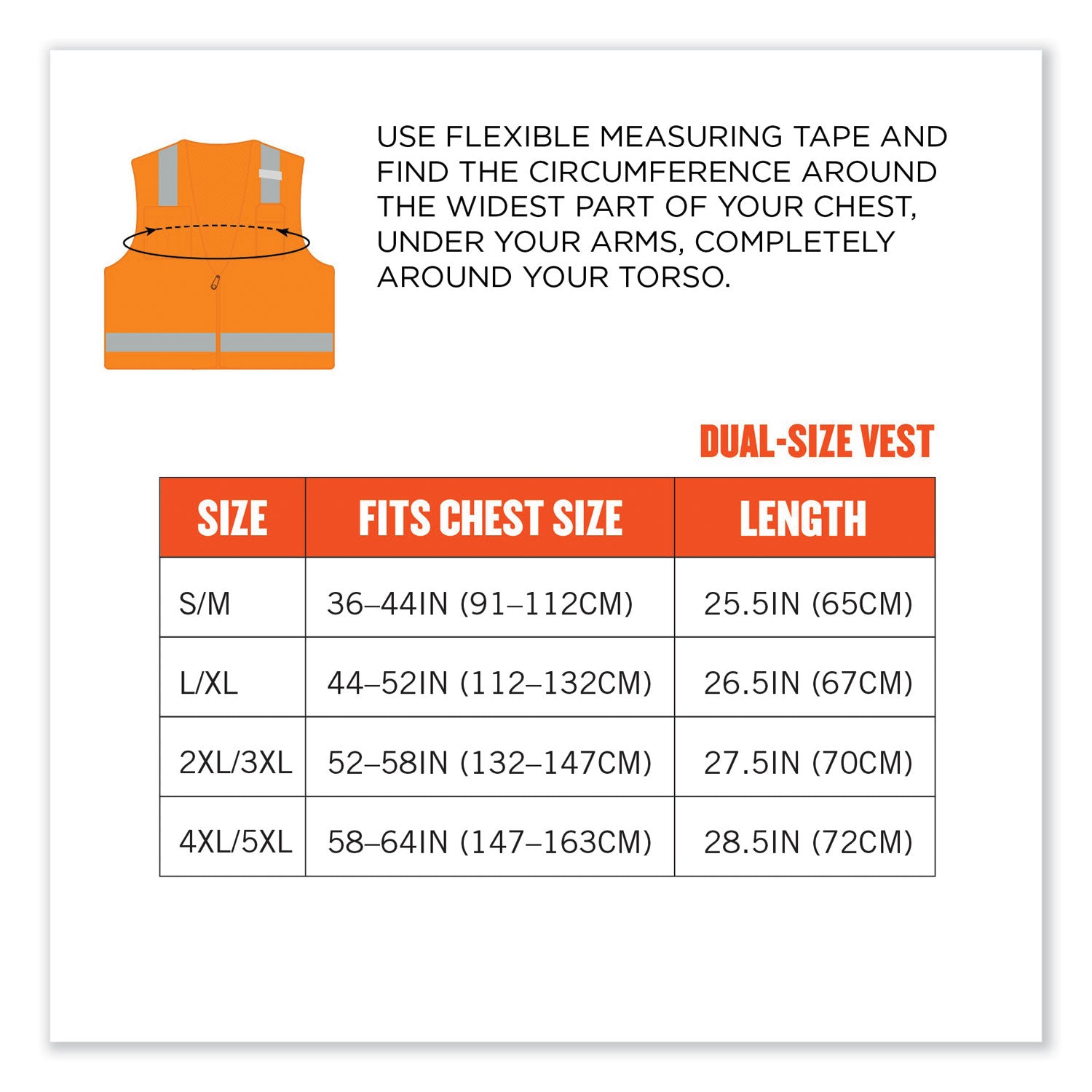 Ergodyne 8215BA Breakaway Mesh Vest - Recommended for: Construction, Emergency, Warehouse, Baggage Handling - Extra Small - Hook & Loop Closure - Polyester Mesh - Orange - High Visibility, Machine Washable, Breathable, Lightweight, Pocket - 1 Each