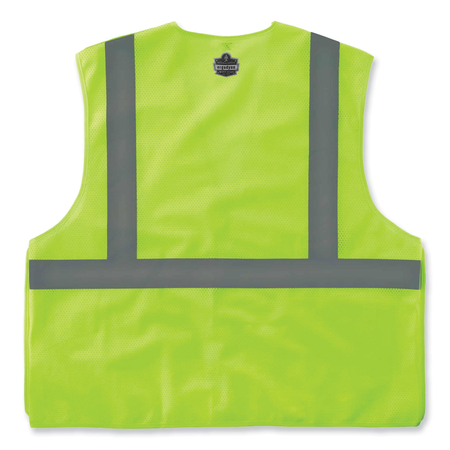 Ergodyne 8215BA Breakaway Mesh Vest - Recommended for: Construction, Emergency, Warehouse, Baggage Handling - Extra Small - Hook & Loop Closure - Polyester Mesh - Lime - High Visibility, Machine Washable, Breathable, Lightweight, Pocket - 1 Each