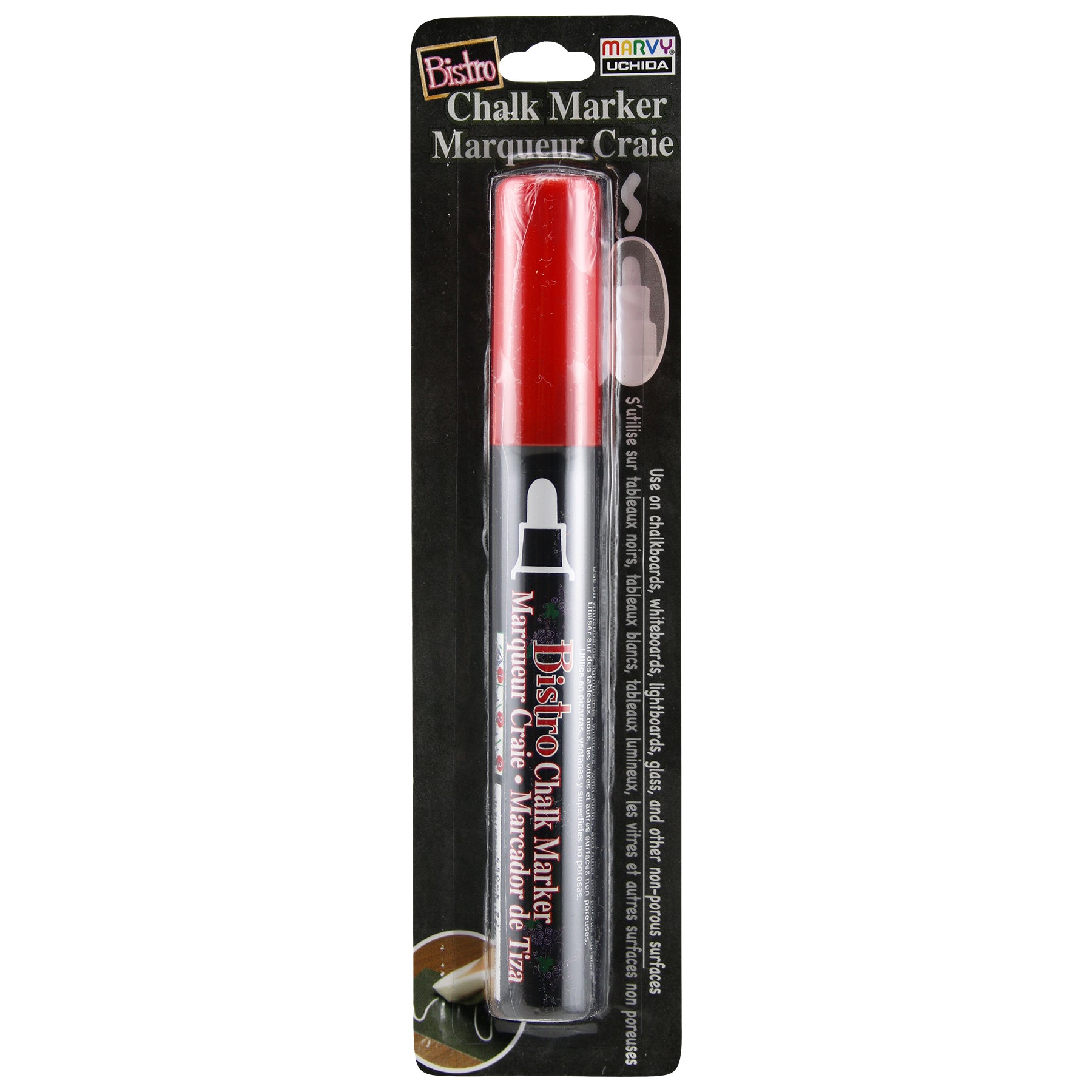 Bistro Chalk Marker Broad Tip, 480R-S, Red