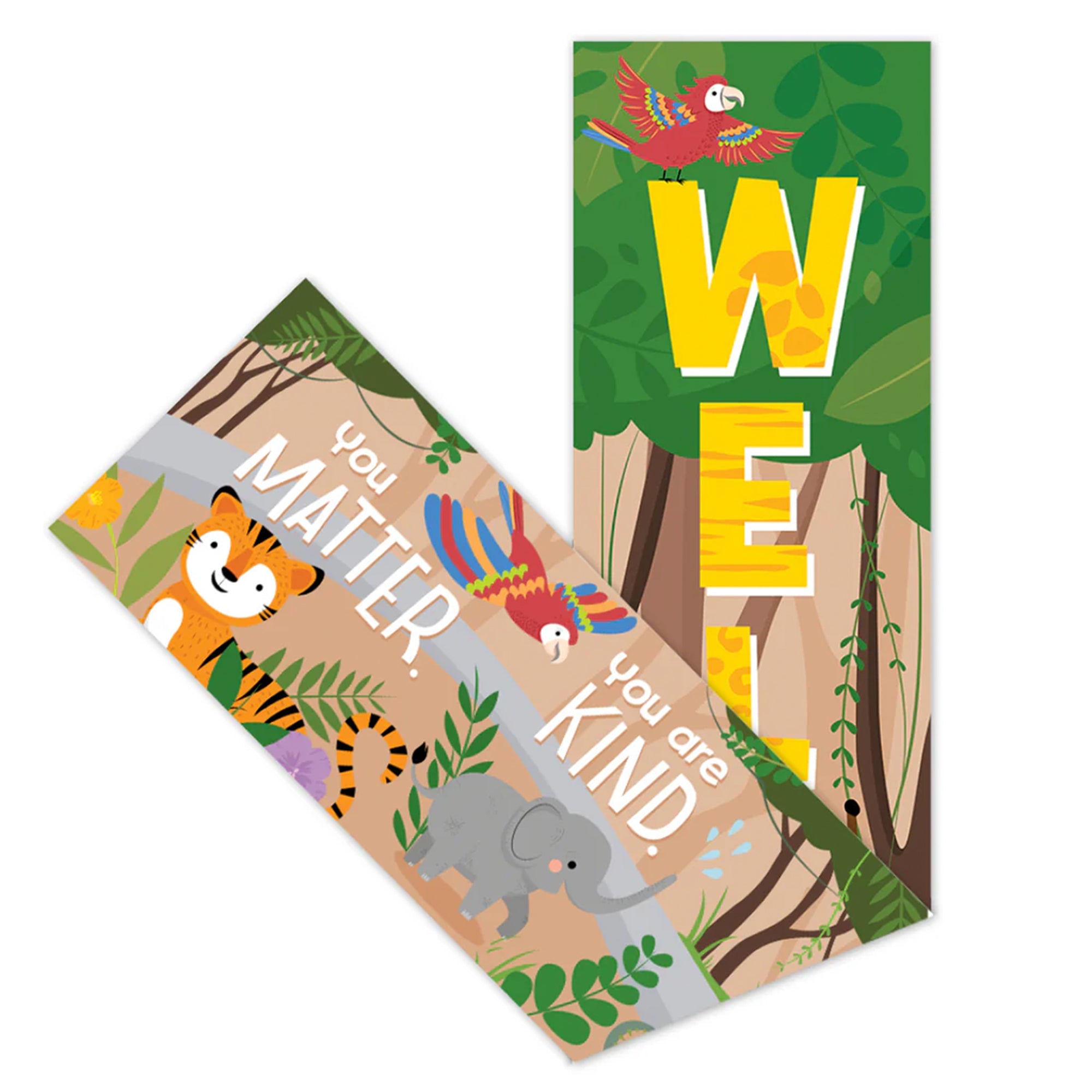 Jungle Friends Welcome Banner, 8"W x 39"H