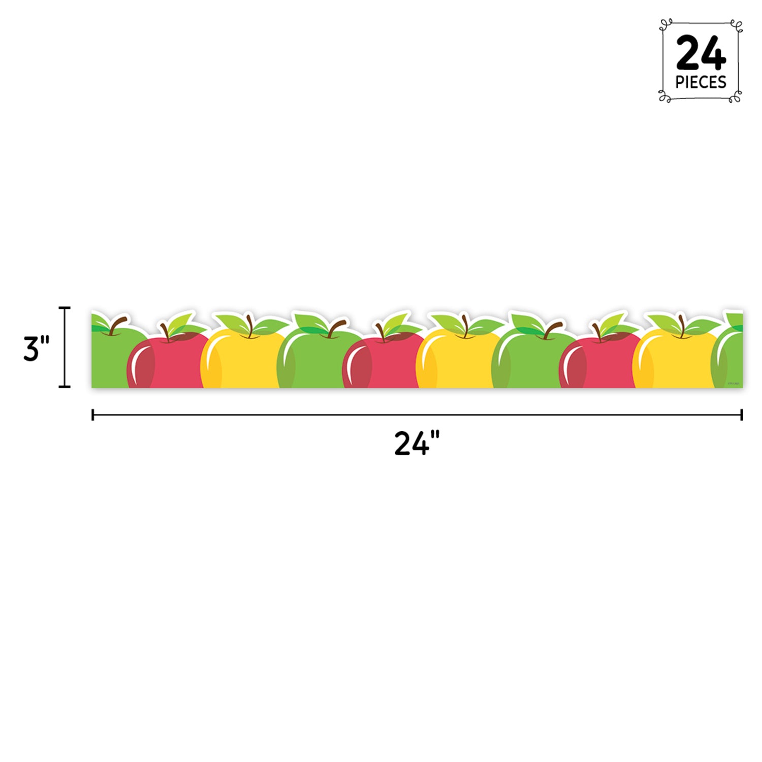 Apple Time Apples EZ Border, Bulletin Board Border, 48 Feet