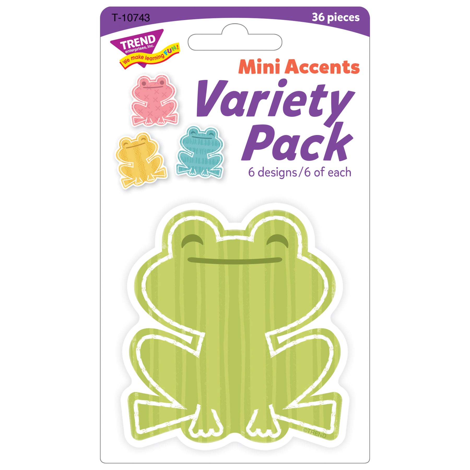 Garden Frogs Mini Accents Variety Pack, 36 Count