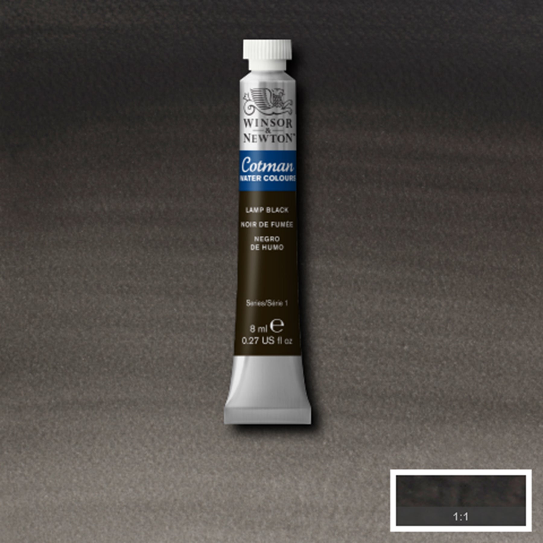 CWC 8ml tube - Lamp Black