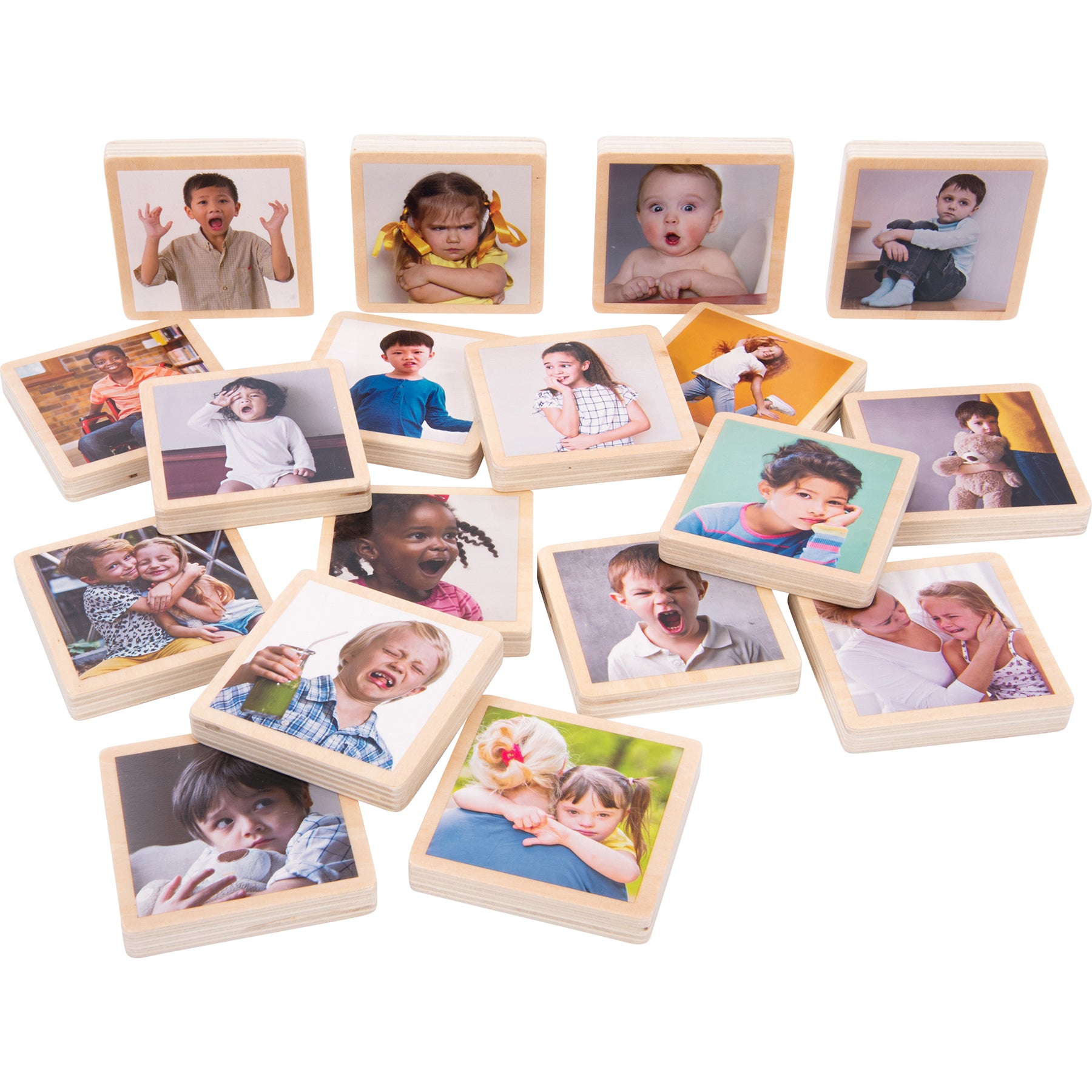 My Emotions Wooden Tiles - Set of 18